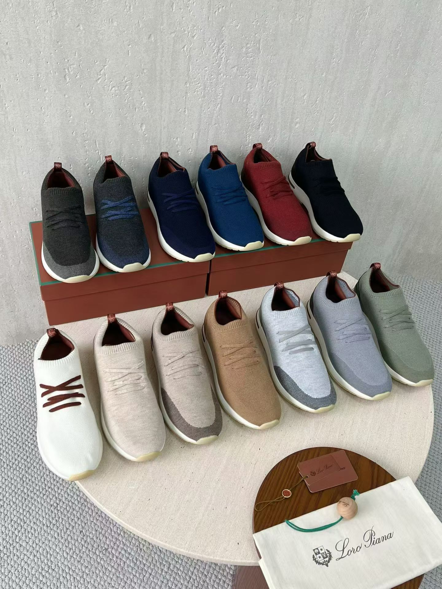 P Loro Piana Week End Walk  Low-top Comfortable and casual Men's Shoes  Bullshit C0运动鞋 波鞋 LP2521