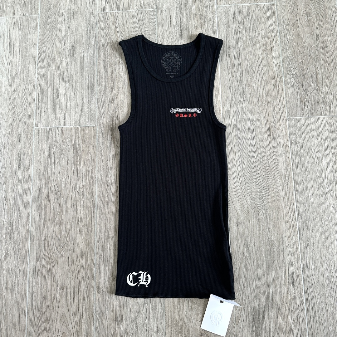  Chrome Hearts CH 克罗心 螺纹修身 女款背心  背后国旗