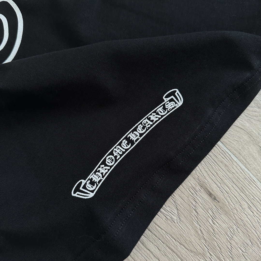 Chrome Hearts CH 克罗心 短袖 圆领  T恤 A0  印花  X滚石 Rolling Stones红色 大舌头