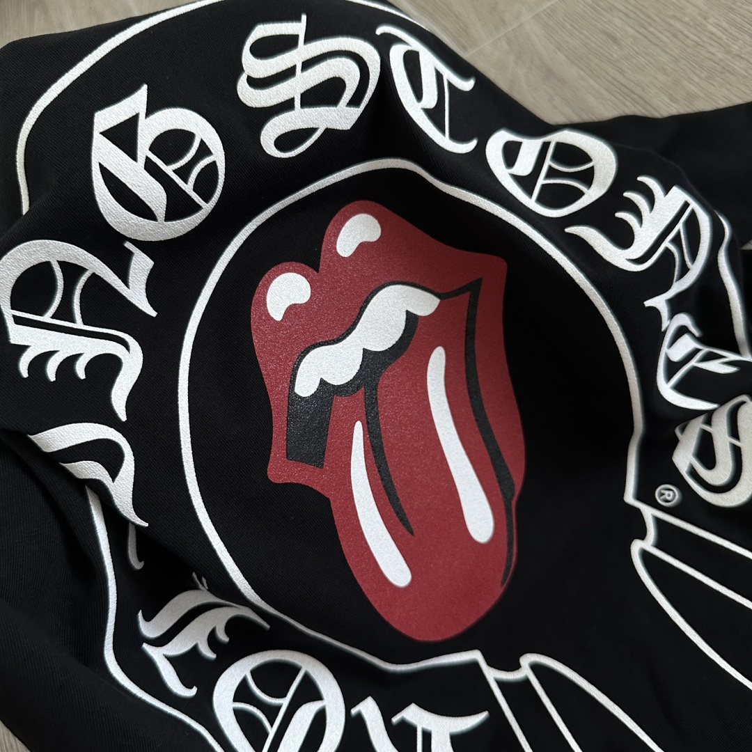 Chrome Hearts CH 克罗心 短袖 圆领  T恤 A0  印花  X滚石 Rolling Stones红色 大舌头