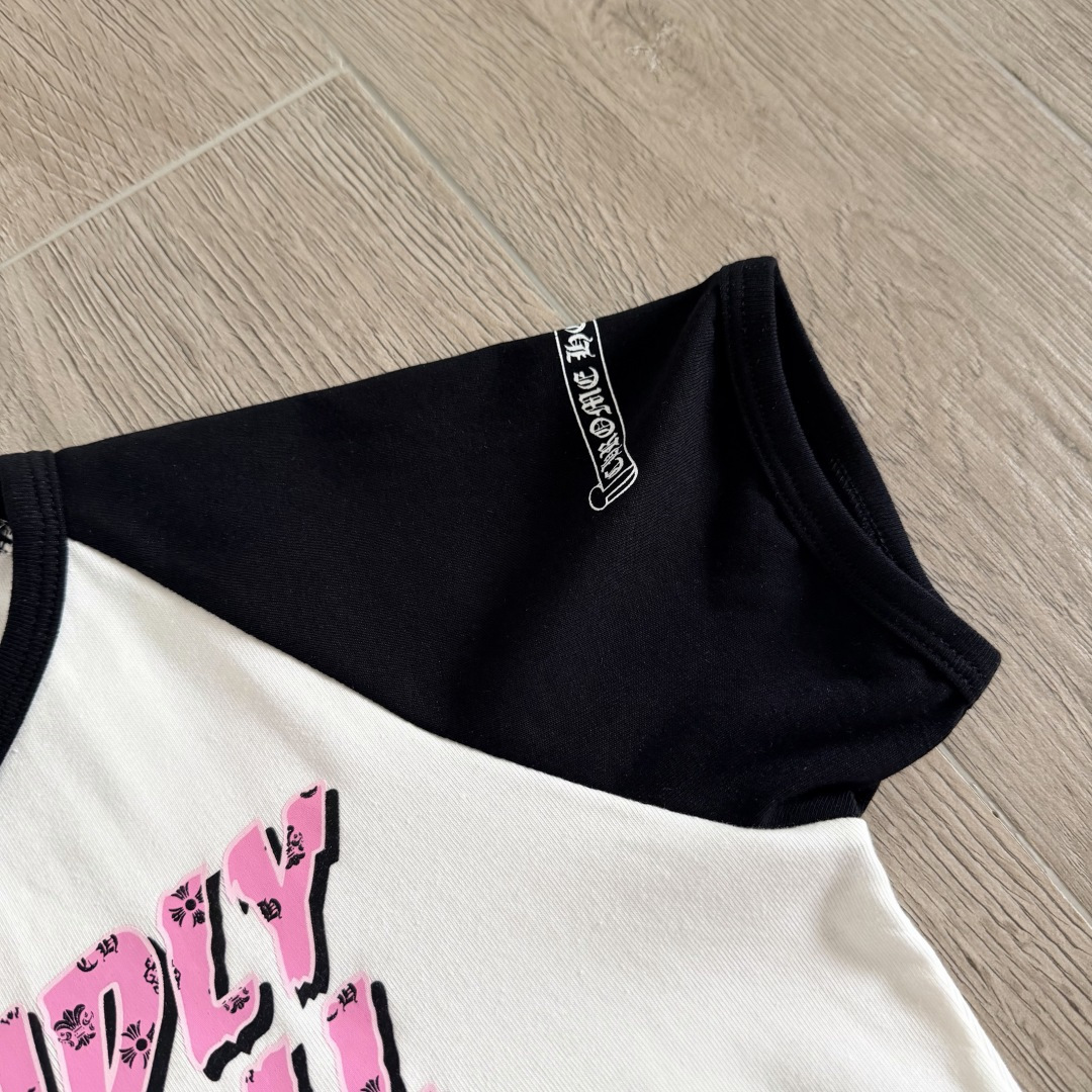 Chrome Hearts CH 克罗心 女款 Deadly doll印花 女款短袖 A5  黑白