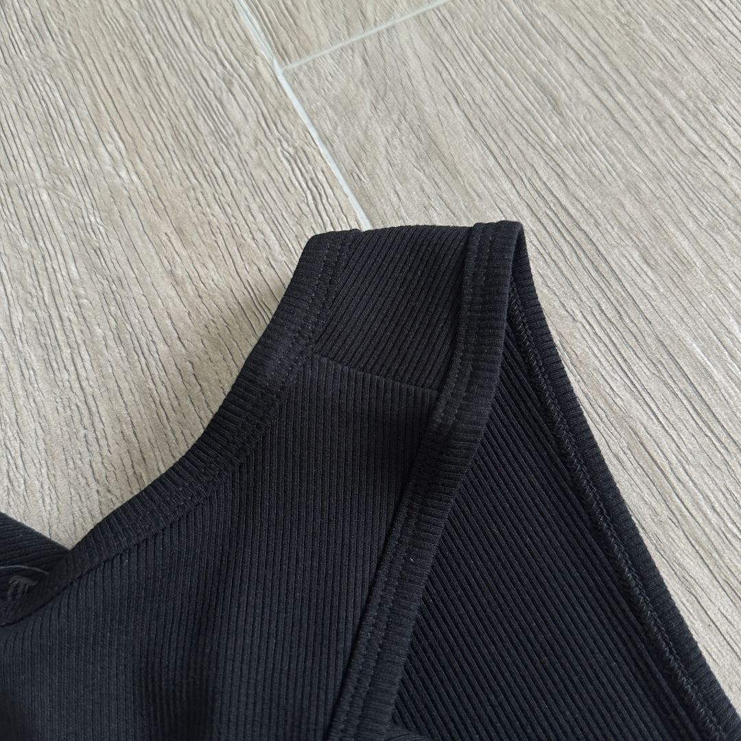 Chrome Hearts CH 克罗心 螺纹修身 女款背心  胸口马蹄 后背马蹄