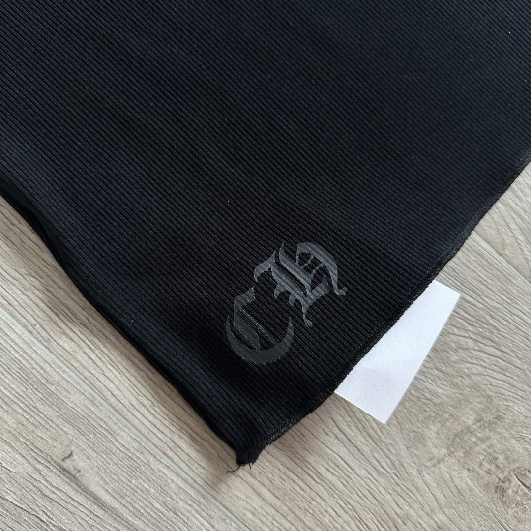 Chrome Hearts CH 克罗心 螺纹修身 女款背心  胸口马蹄 后背马蹄