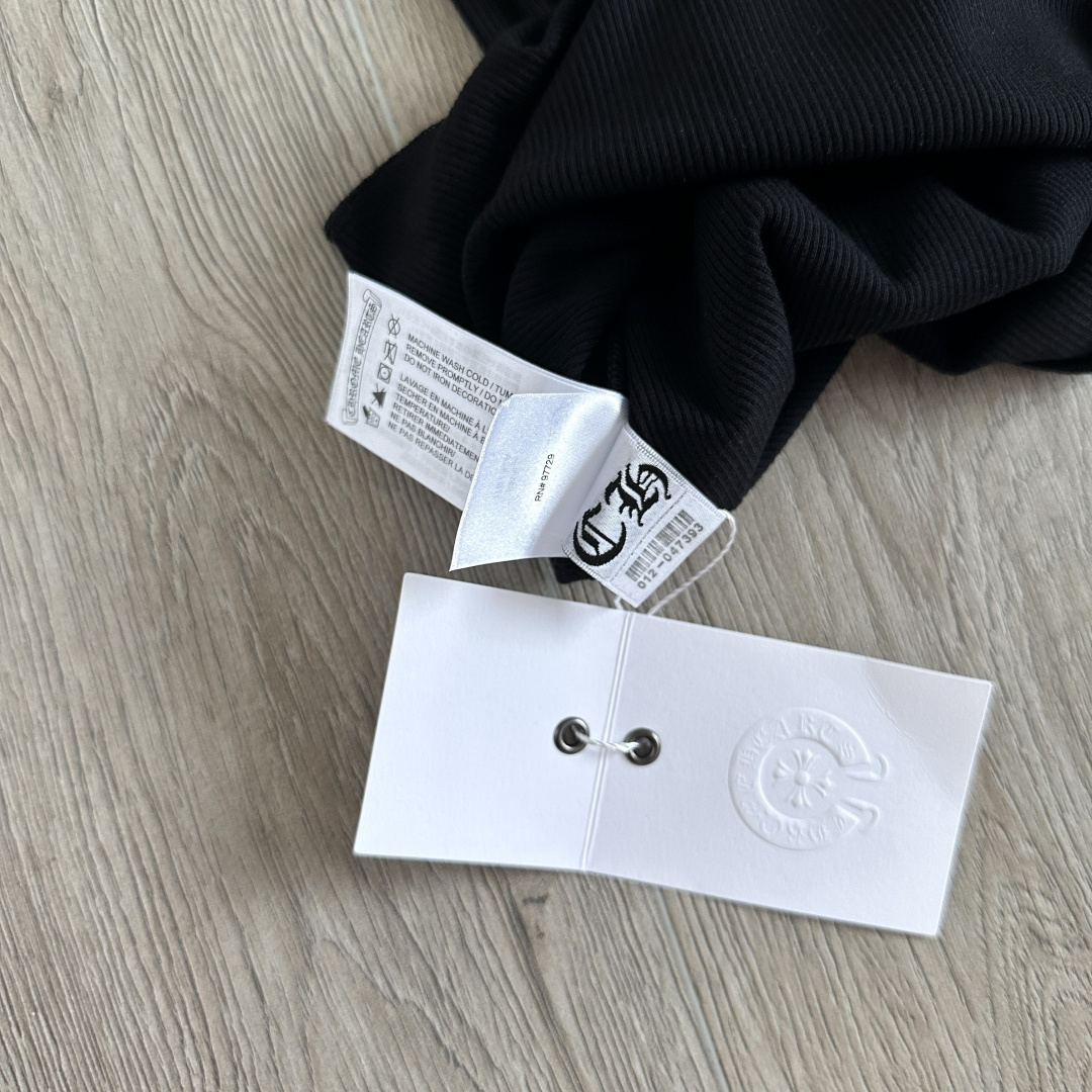 Chrome Hearts CH 克罗心 螺纹修身 女款背心  胸口马蹄 后背马蹄