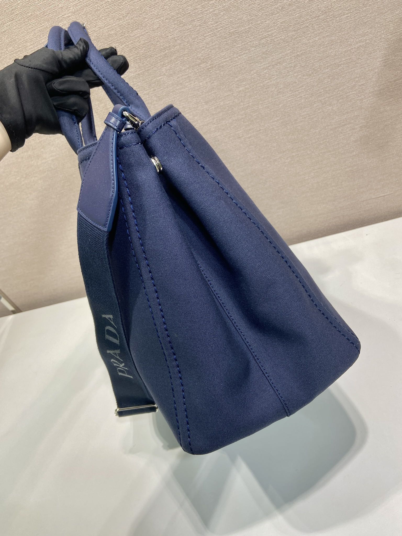 普拉达 PRADA  Jardiniere 刺绣字母标识托特包 Tote包 购物袋单肩 F0 2VG131_2CYA_F0216