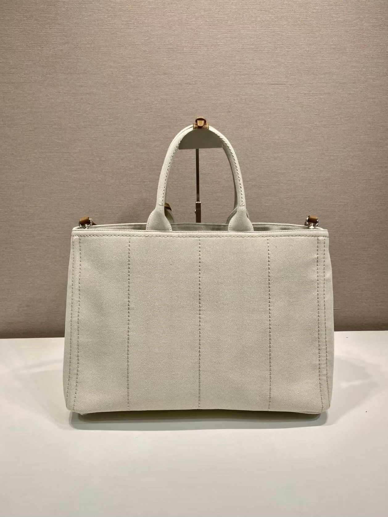 普拉达 PRADA  Jardiniere 刺绣字母标识托特包 Tote包 购物袋单肩 F0 2VG131_2CYA_F0216