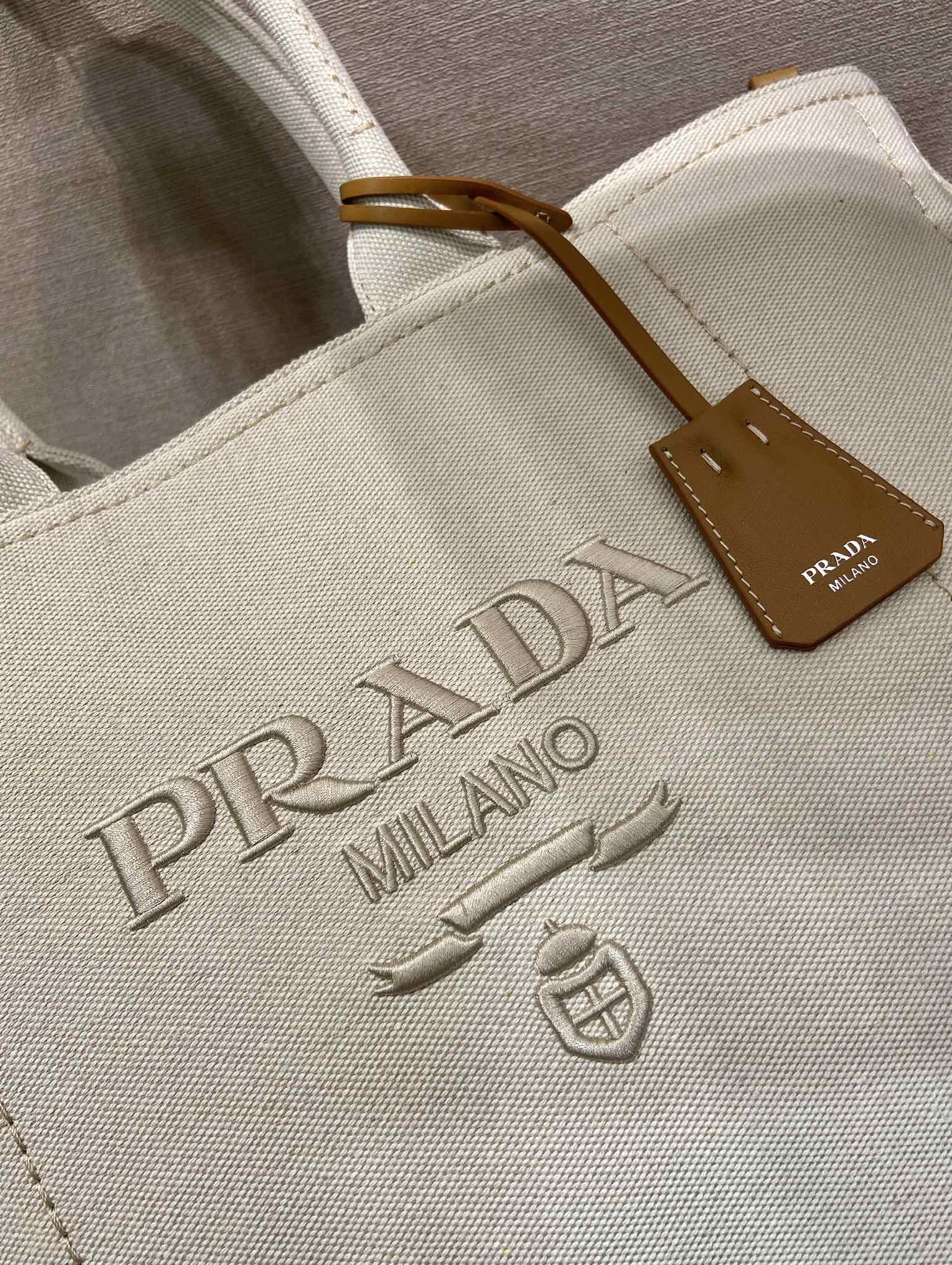 普拉达 PRADA  Jardiniere 刺绣字母标识托特包 Tote包 购物袋单肩 F0 2VG131_2CYA_F0216