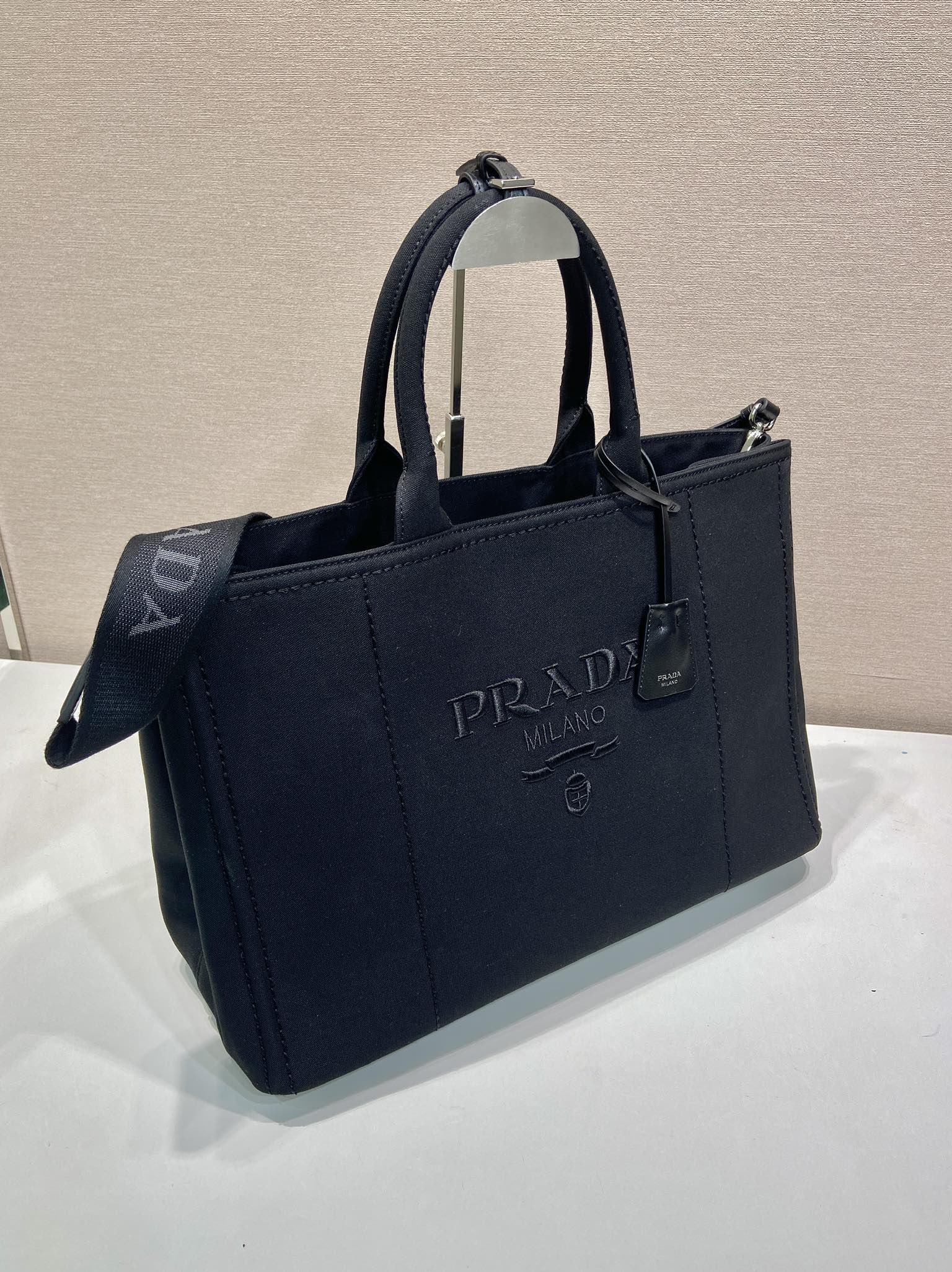 普拉达 PRADA  Jardiniere 刺绣字母标识托特包 Tote包 购物袋单肩 F0 2VG131_2CYA_F0216