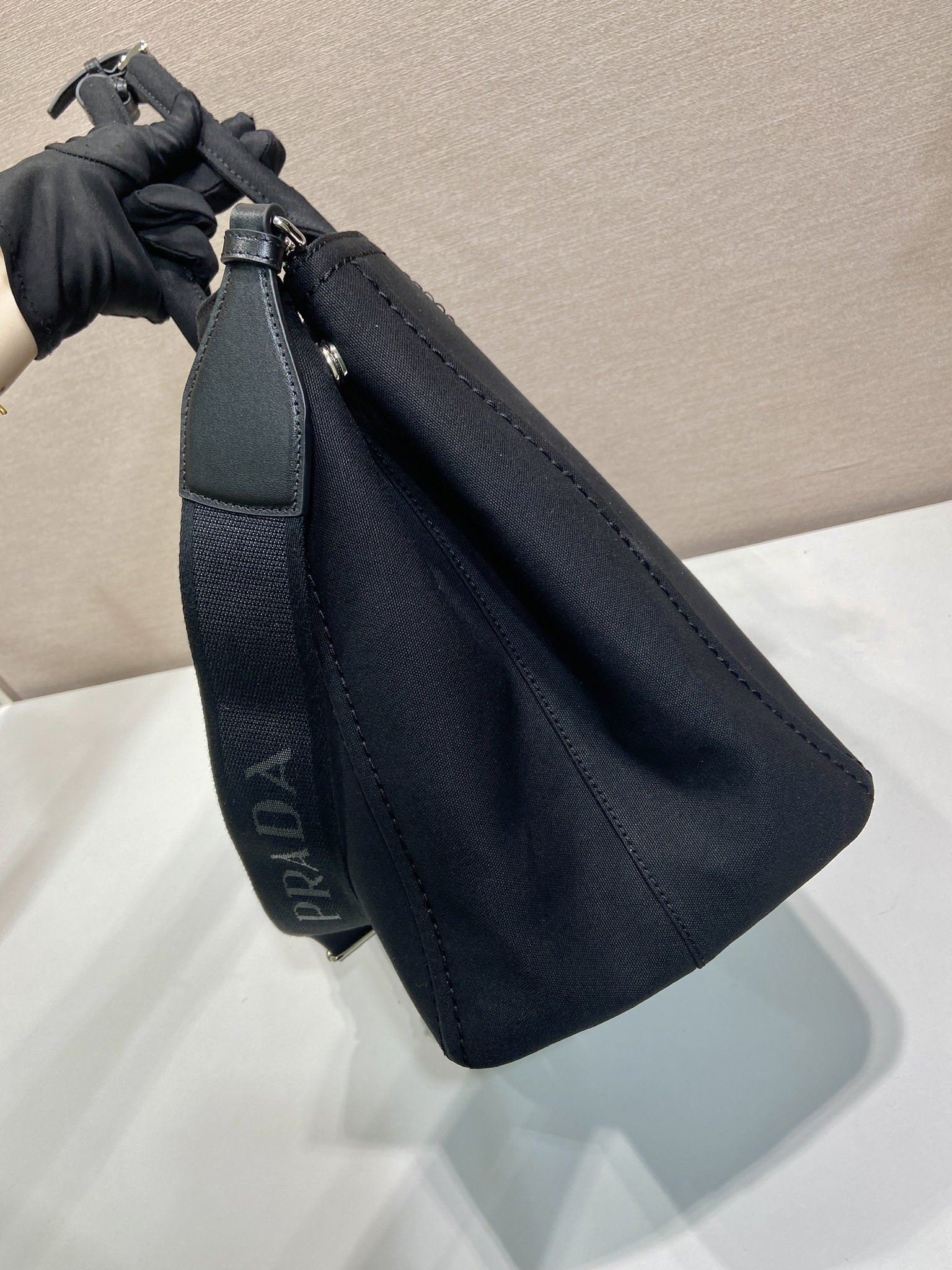 普拉达 PRADA  Jardiniere 刺绣字母标识托特包 Tote包 购物袋单肩 F0 2VG131_2CYA_F0216
