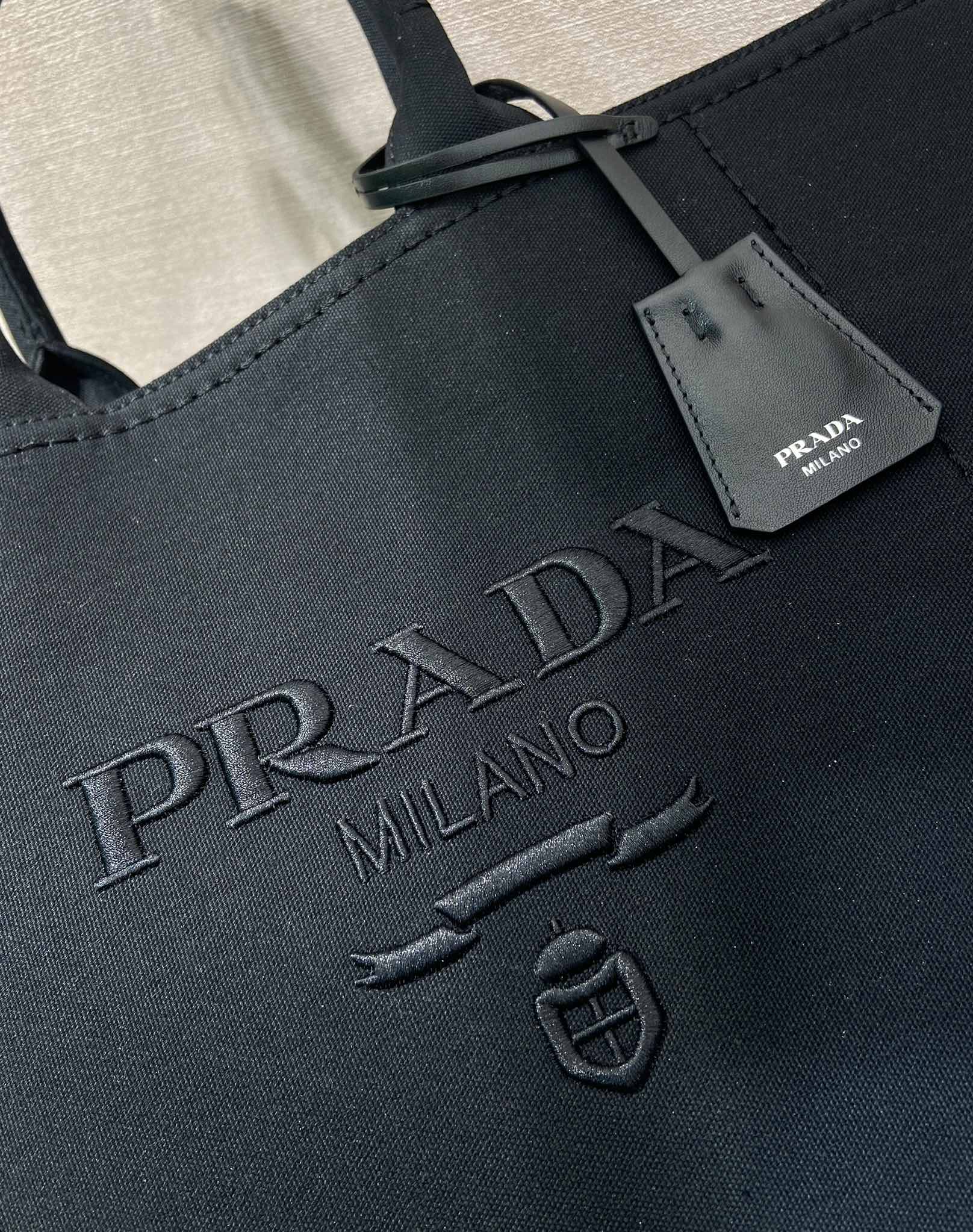 普拉达 PRADA  Jardiniere 刺绣字母标识托特包 Tote包 购物袋单肩 F0 2VG131_2CYA_F0216
