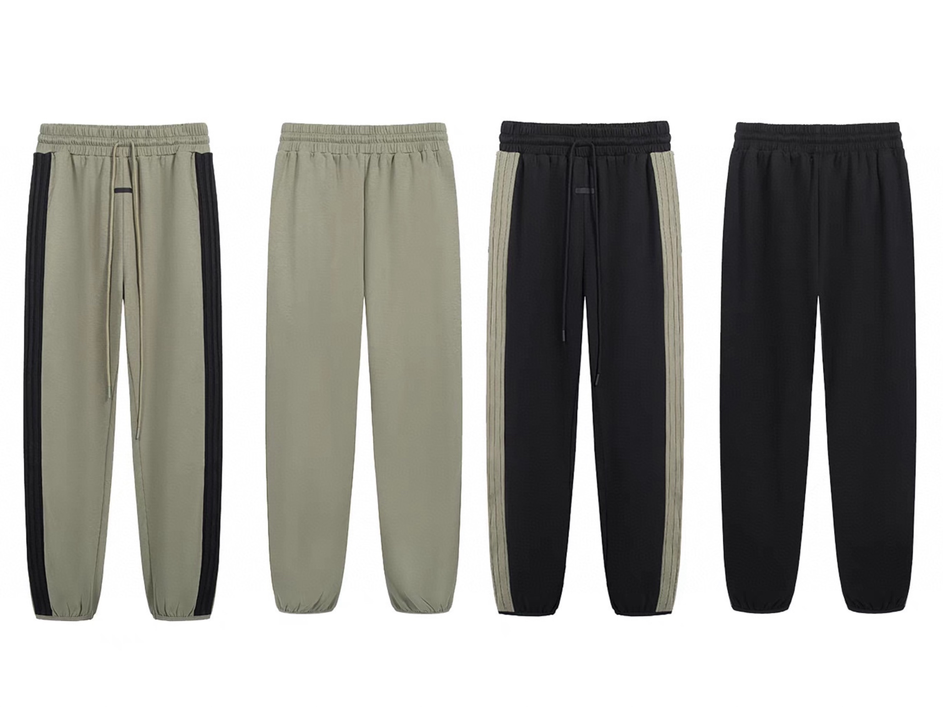 Fear of God ADIDAS adidas 联名款 Athlletics 裤边条纹抽绳针织运动裤 男女同款 情侣款 