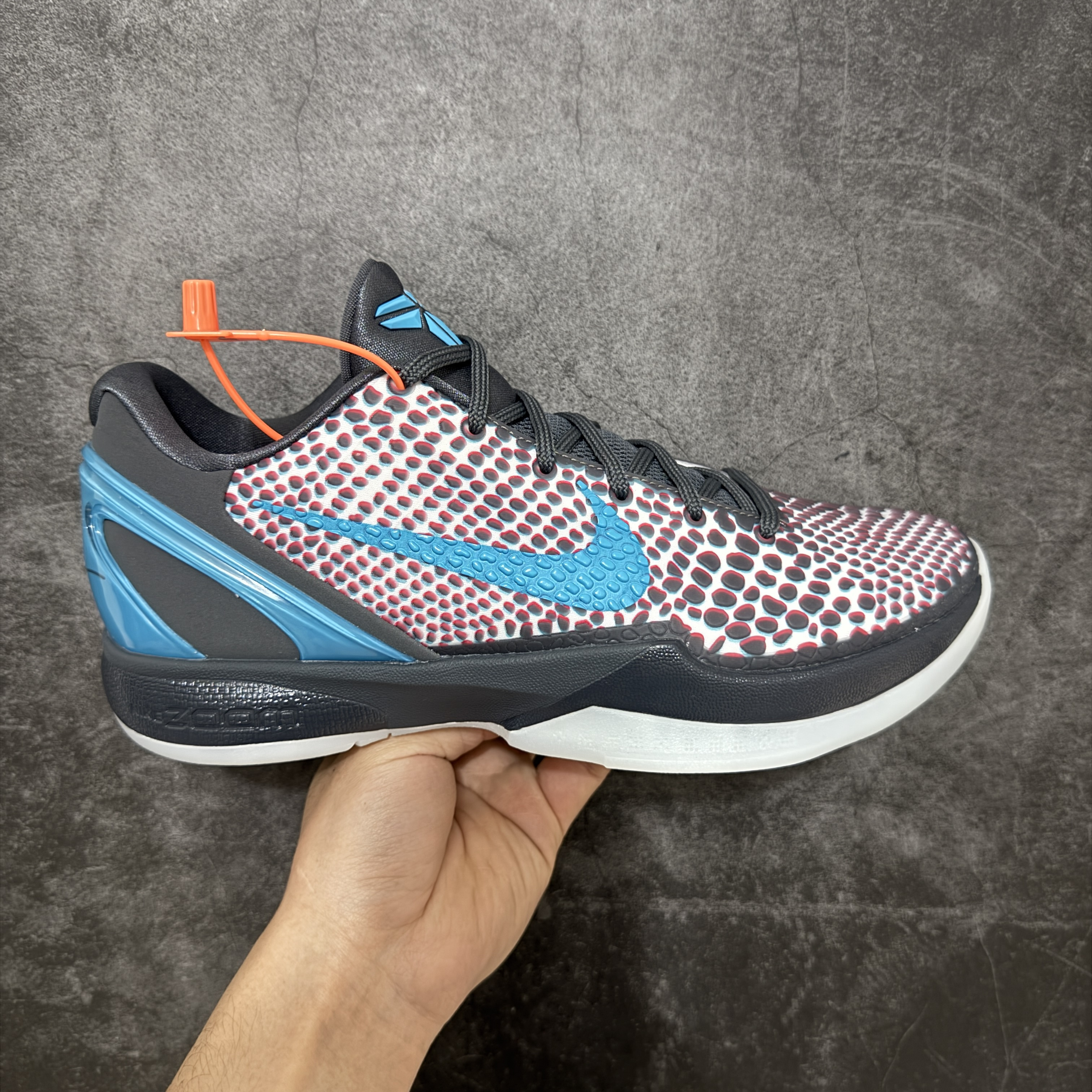 STAR-S级 Kobe6 3D Holywood  前掌Zoom Turbo 气垫 后掌EVA缓震 低筒 球鞋 籃球鞋 實戰鞋 真碳板 男鞋 波鞋 裸眼3D IQ3902-002 
