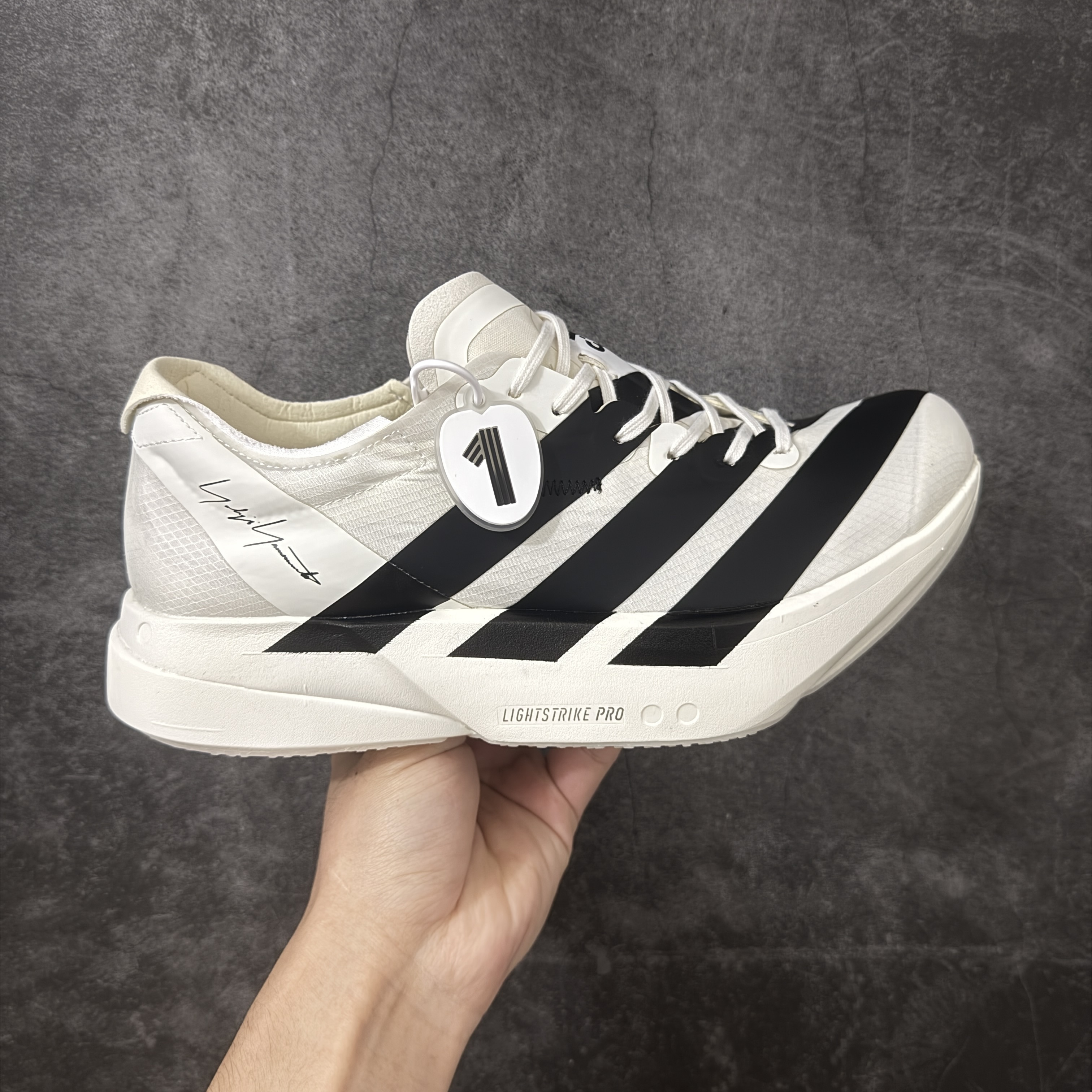 Y3 Adizero Adios Pro 4  低筒 舒适百搭 防滑耐磨 马拉松 训练竞速 跑步鞋 女款 男款 波鞋 黑白KI6875