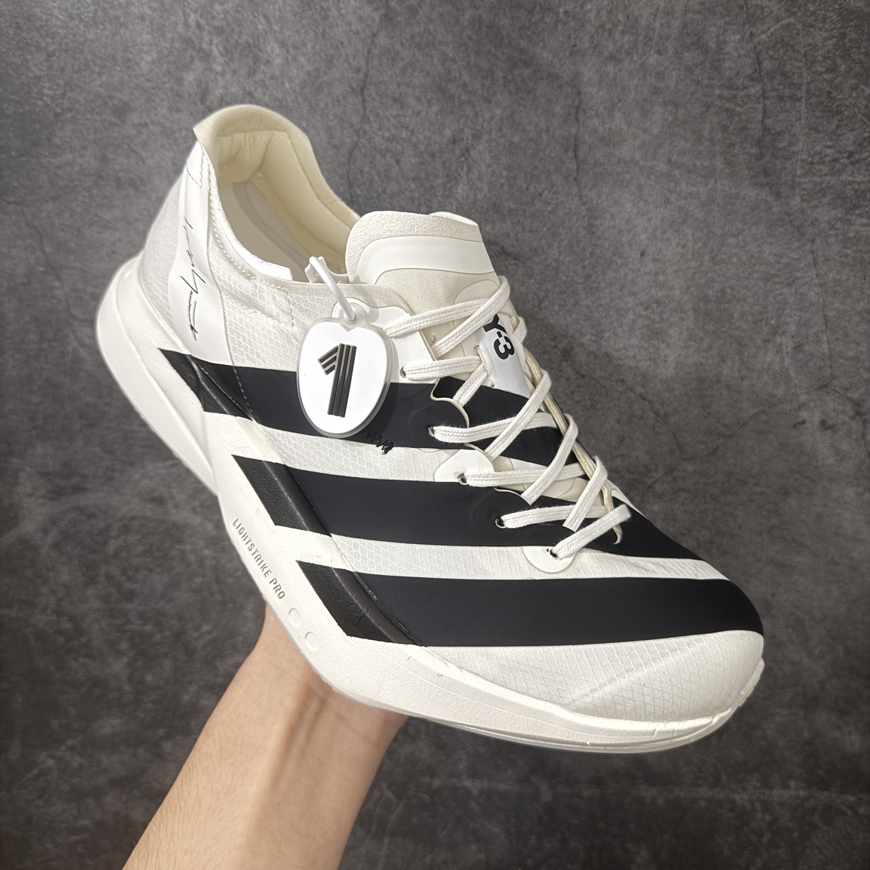 Y3 Adizero Adios Pro 4  低筒 舒适百搭 防滑耐磨 马拉松 训练竞速 跑步鞋 女款 男款 波鞋 黑白KI6875