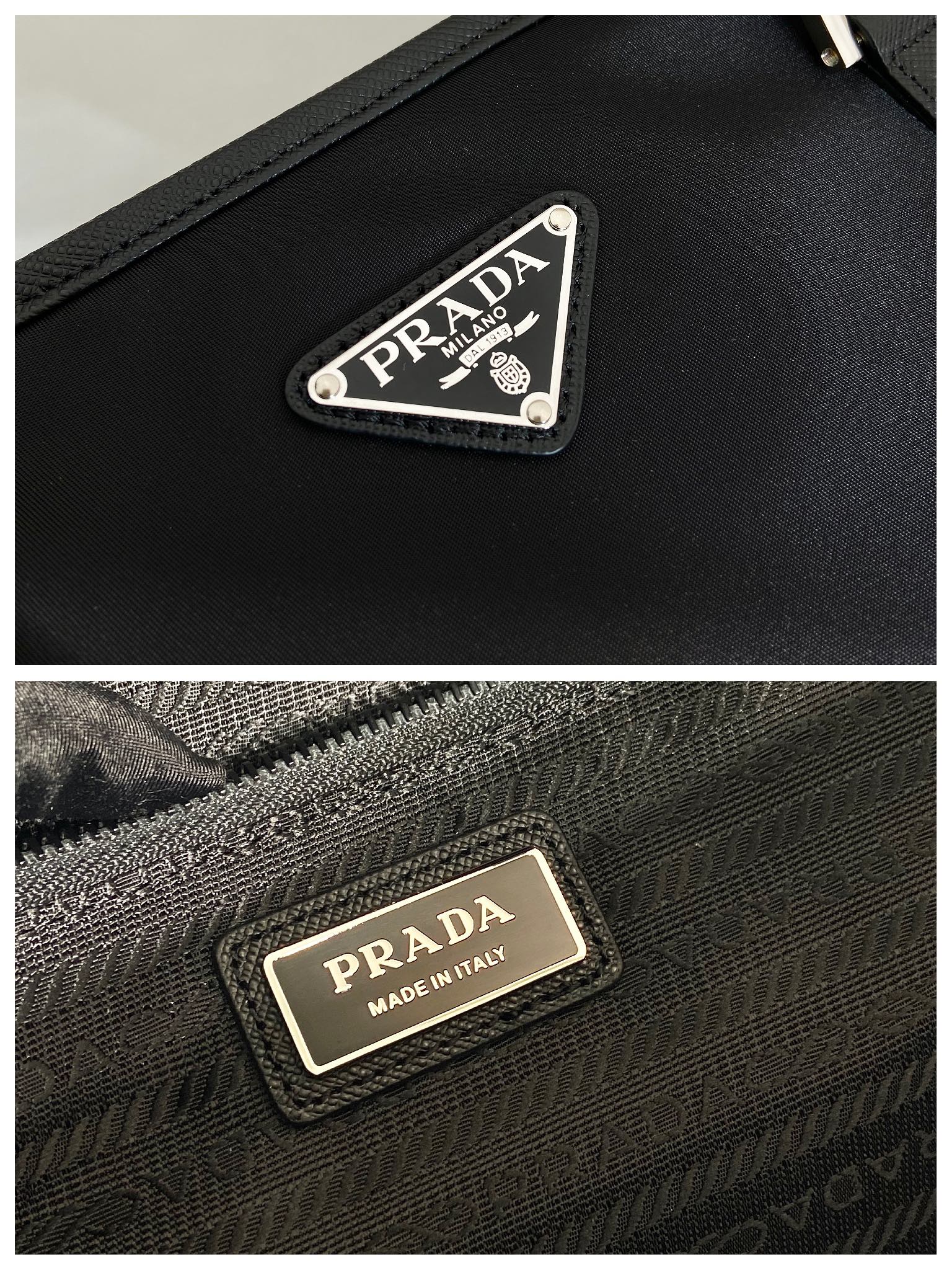 普拉达 PRADA Re-Nylon  复古三角形  单肩包 托特手提 斜挎包  尼龙黑色 F0 2VG112_2DMH_F0002_V_OOO