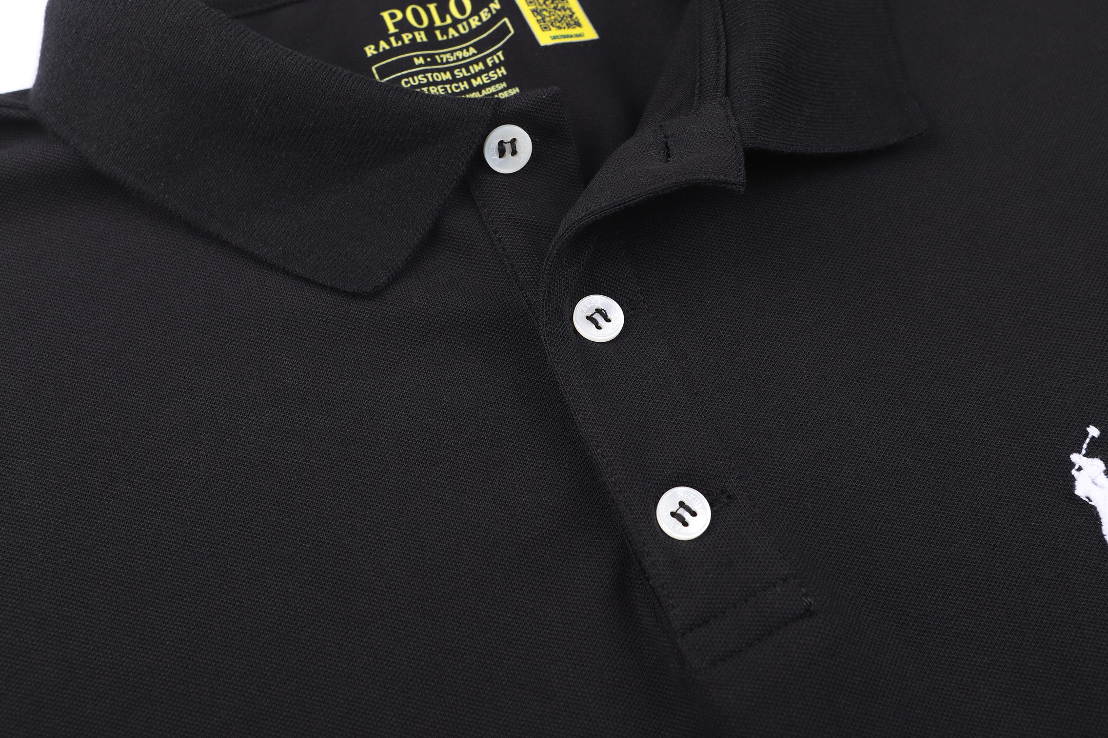 Ralph Lauren 拉夫劳伦 小马刺绣圆领短袖 T恤 夏款 米白色 黑色 A0 MNPOTSH1N822139-101