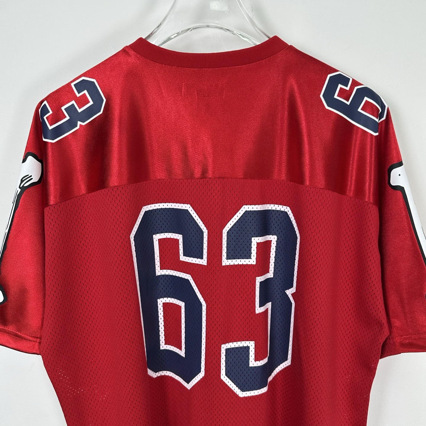 SupremeBones Football Jersey  印花  短袖T恤 球衣 男女同款 黑色 白色 红色  63号