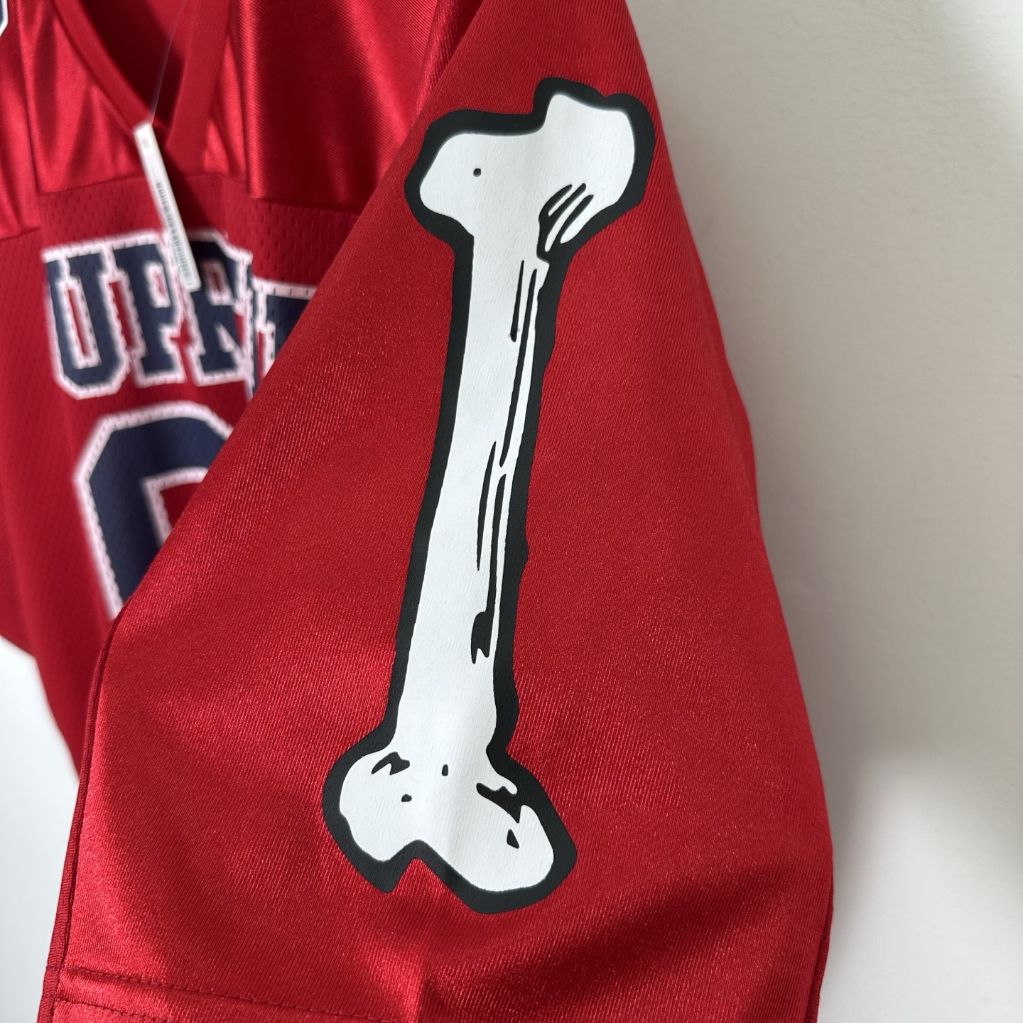 SupremeBones Football Jersey  印花  短袖T恤 球衣 男女同款 黑色 白色 红色  63号