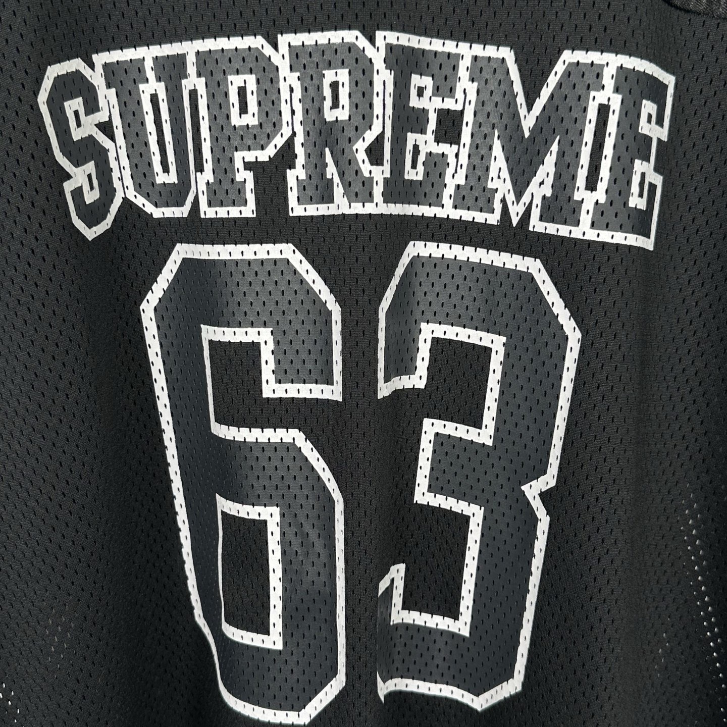 SupremeBones Football Jersey  印花  短袖T恤 球衣 男女同款 黑色 白色 红色  63号