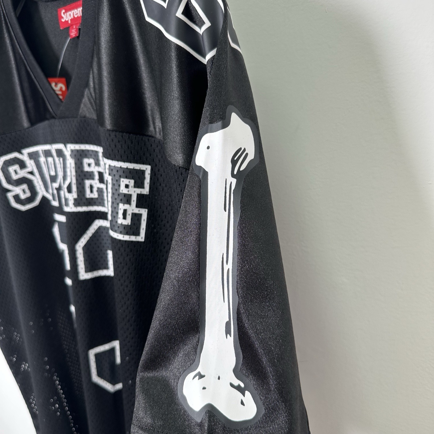 SupremeBones Football Jersey  印花  短袖T恤 球衣 男女同款 黑色 白色 红色  63号