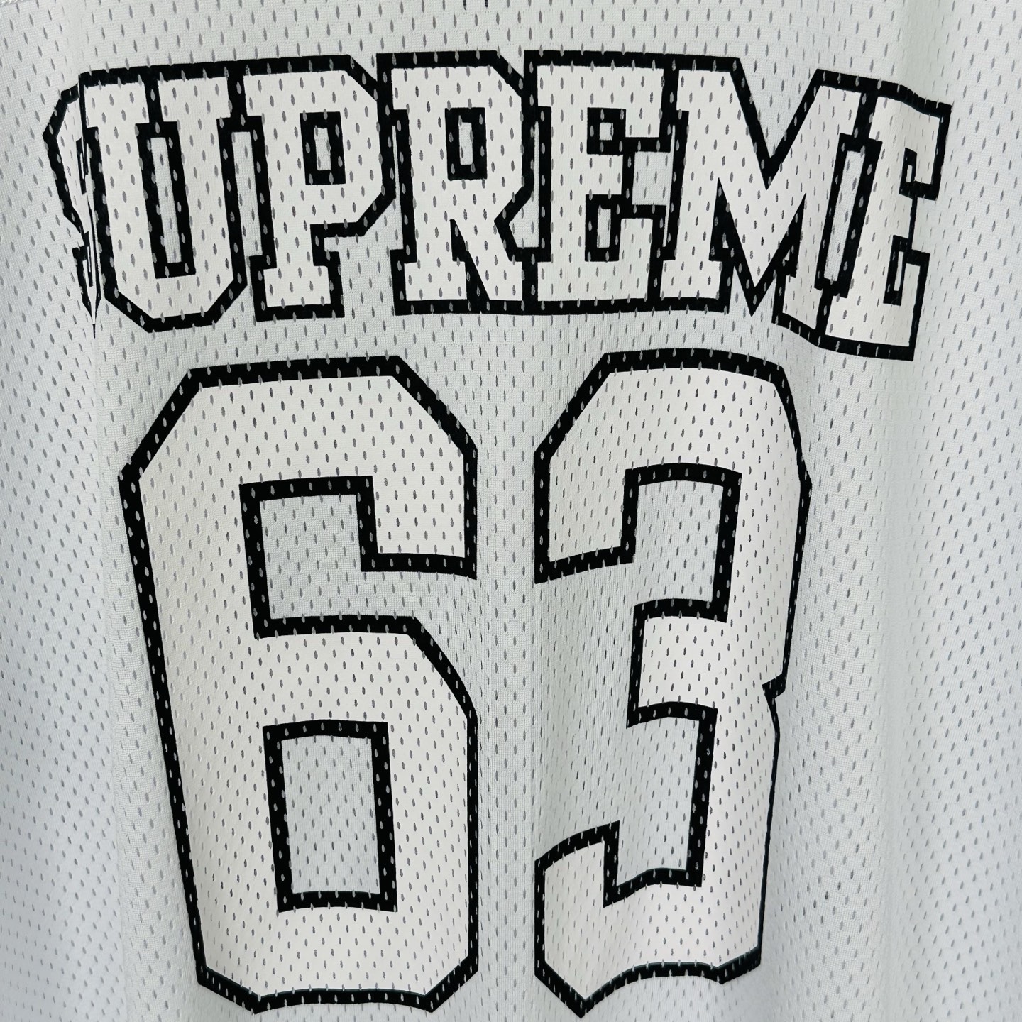 SupremeBones Football Jersey  印花  短袖T恤 球衣 男女同款 黑色 白色 红色  63号