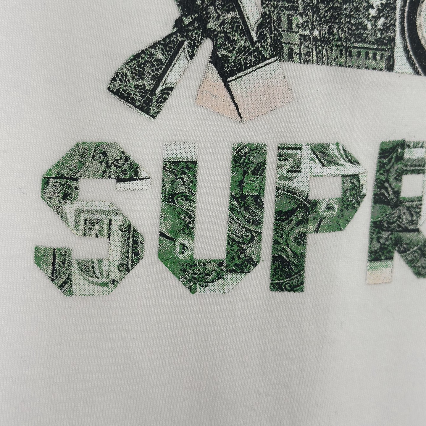SUPREME SS26 ORIGAMI TEE  做旧风字母印花 logo 圆领  T恤 男女同款  短袖  折纸 