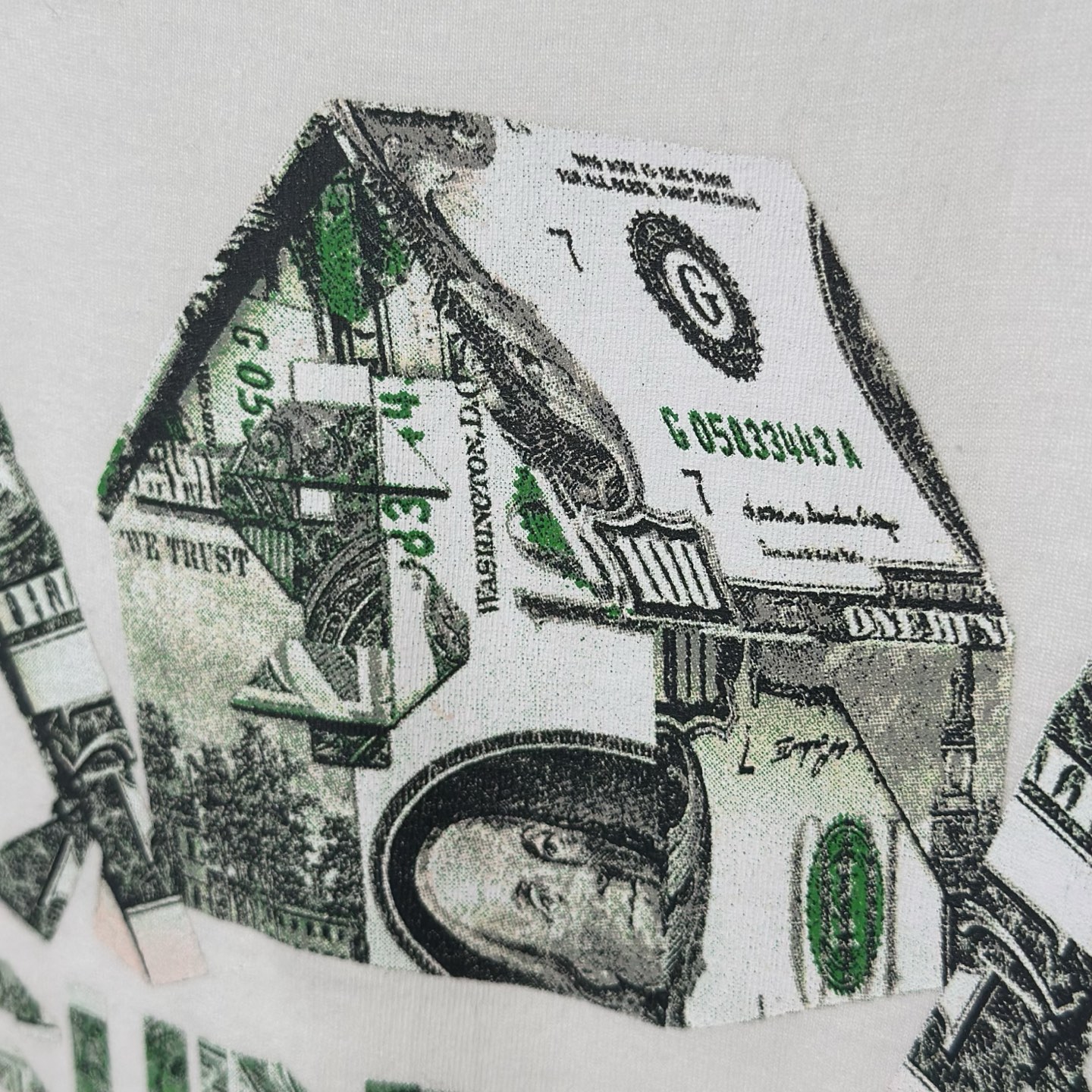 SUPREME SS26 ORIGAMI TEE  做旧风字母印花 logo 圆领  T恤 男女同款  短袖  折纸 