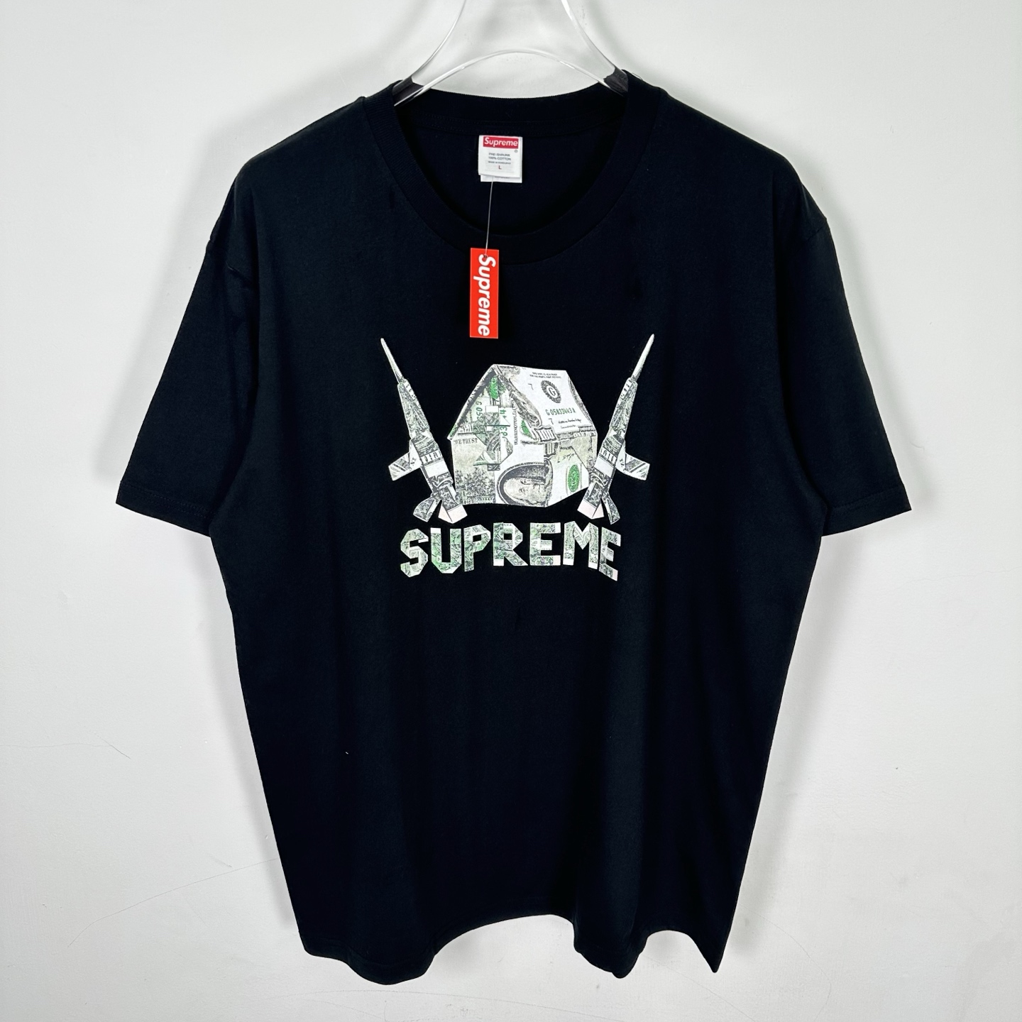 SUPREME SS26 ORIGAMI TEE  做旧风字母印花 logo 圆领  T恤 男女同款  短袖  折纸 