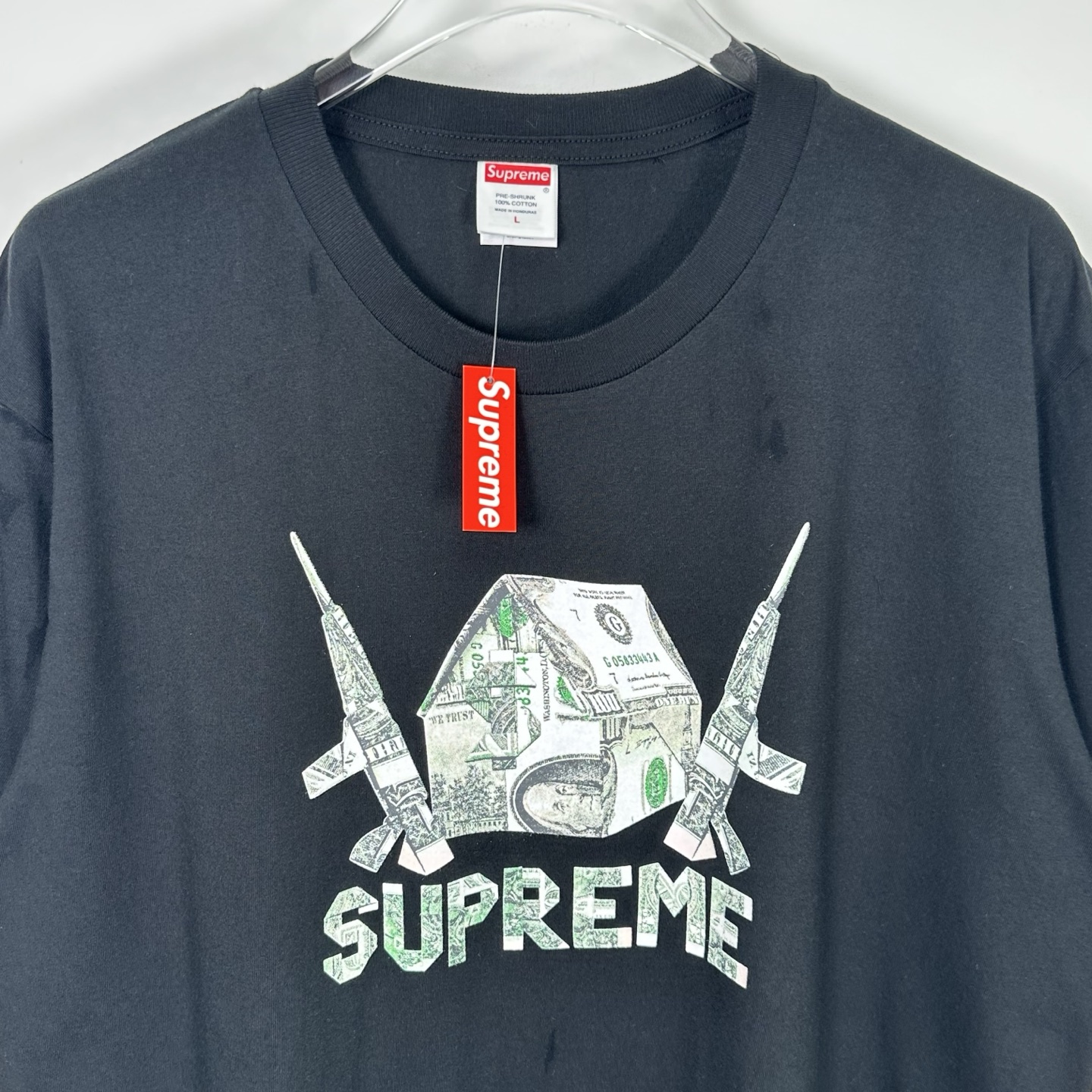 SUPREME SS26 ORIGAMI TEE  做旧风字母印花 logo 圆领  T恤 男女同款  短袖  折纸 