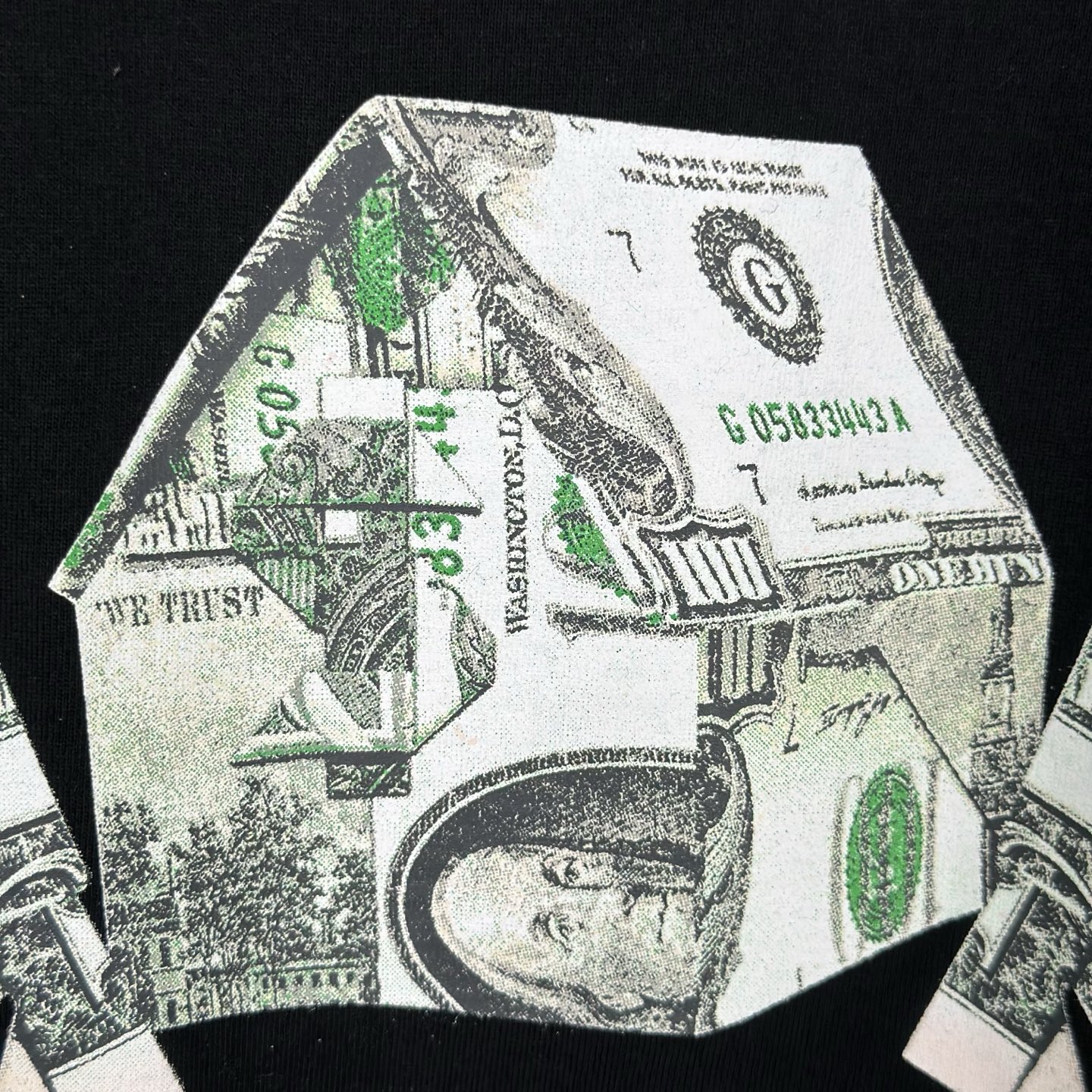 SUPREME SS26 ORIGAMI TEE  做旧风字母印花 logo 圆领  T恤 男女同款  短袖  折纸 