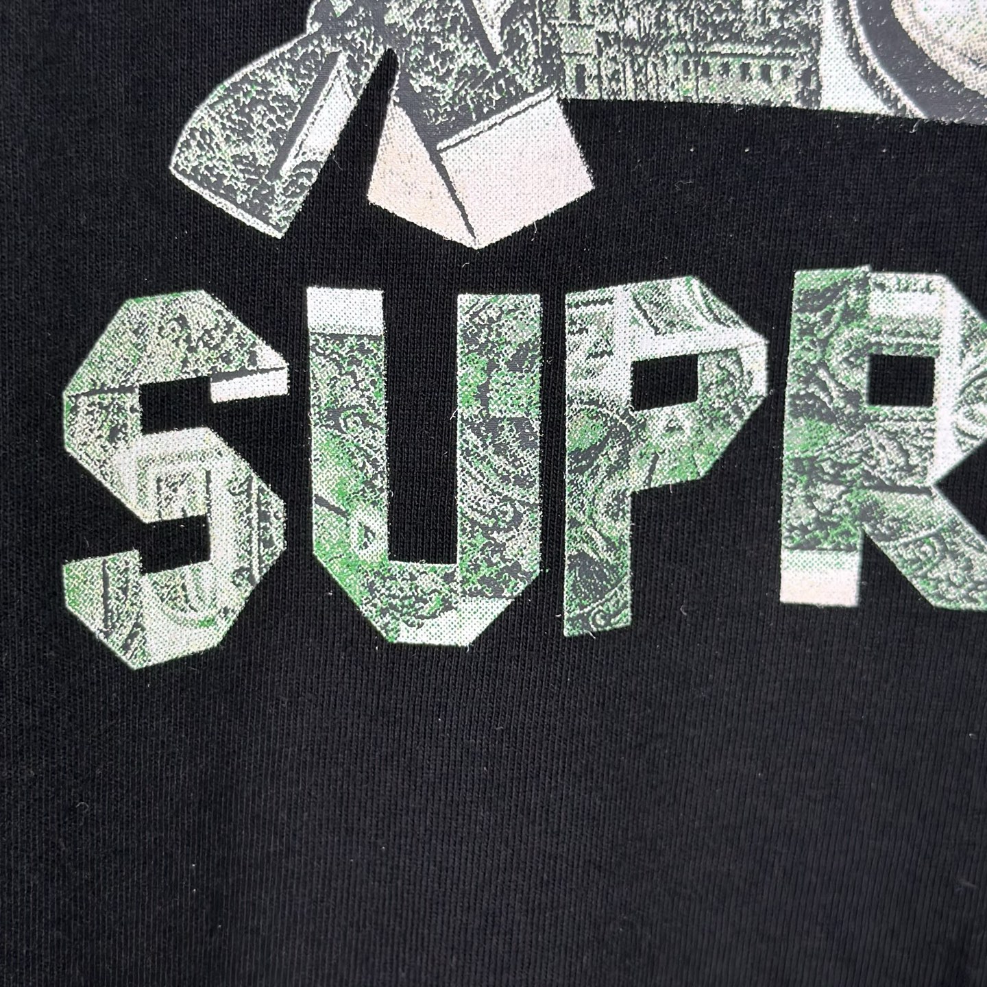 SUPREME SS26 ORIGAMI TEE  做旧风字母印花 logo 圆领  T恤 男女同款  短袖  折纸 