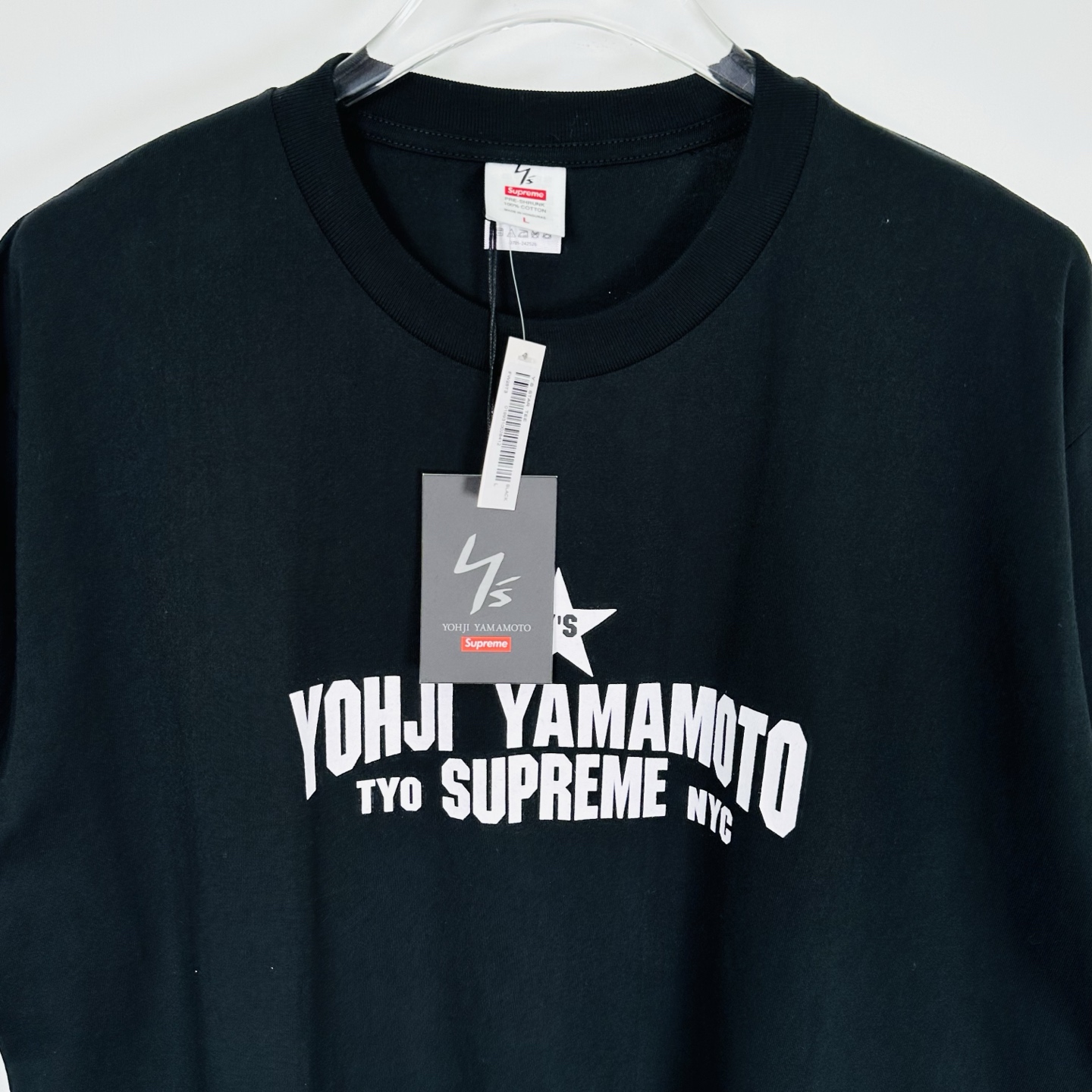 山本耀司  SUPREMEY'S STAR TEE五  五角星印花 圆领  T恤 男女同款  短袖   Y'S五星T恤