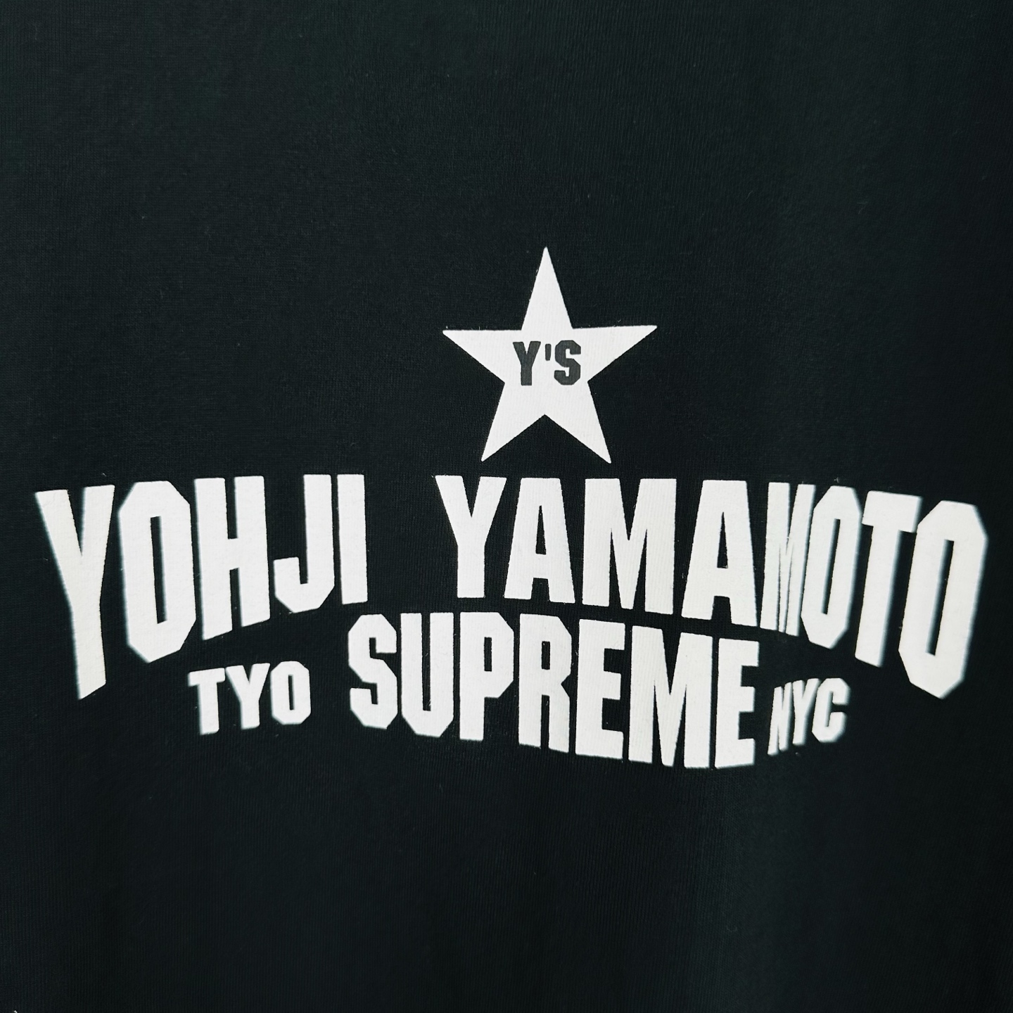 山本耀司  SUPREMEY'S STAR TEE五  五角星印花 圆领  T恤 男女同款  短袖   Y'S五星T恤