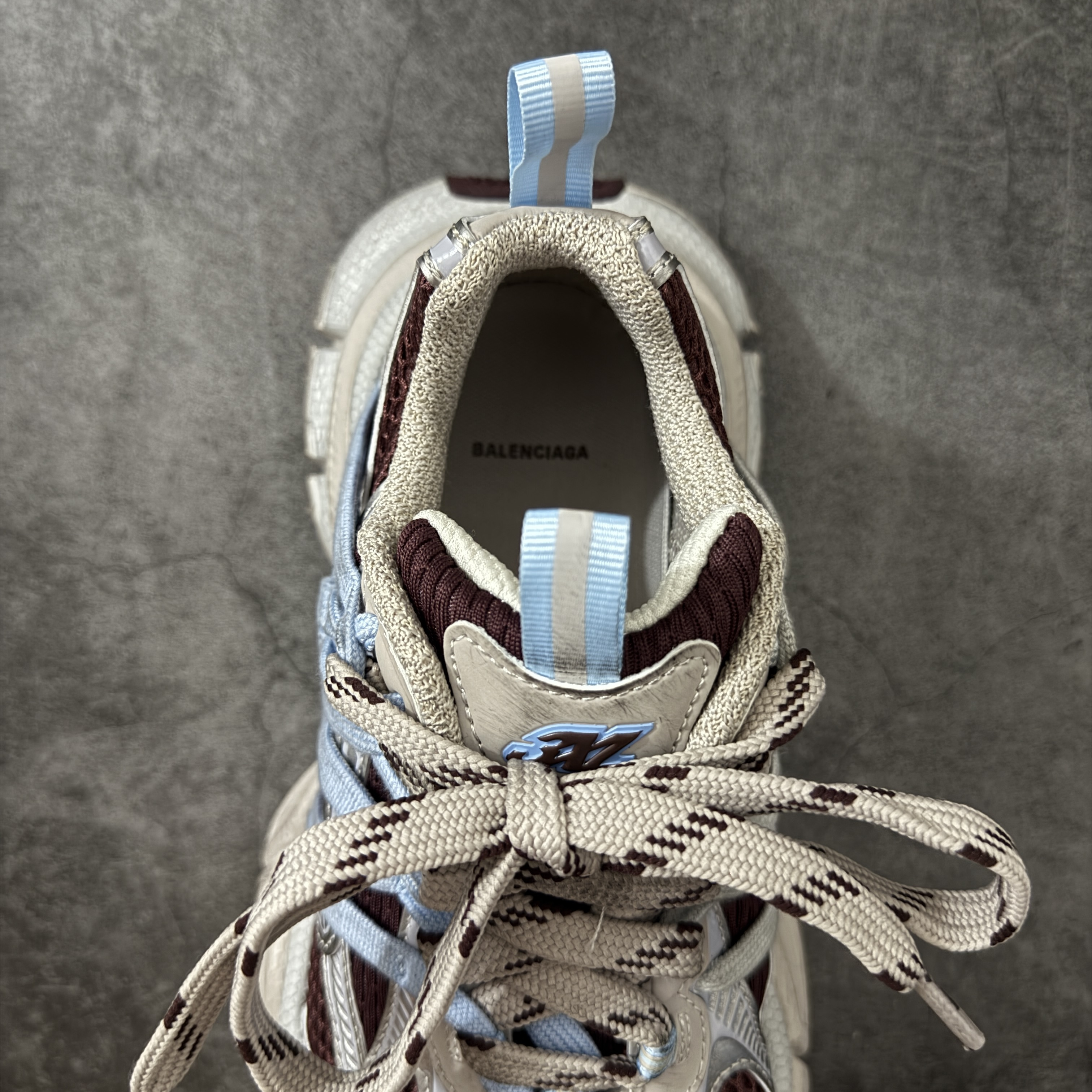 Balenciaga 巴黎世家 3XL 綁帶 网布 系带 做旧 低筒 老爹鞋 运动 复古板鞋 休闲鞋 男鞋 女鞋  红棕色 863643W3XTL2940