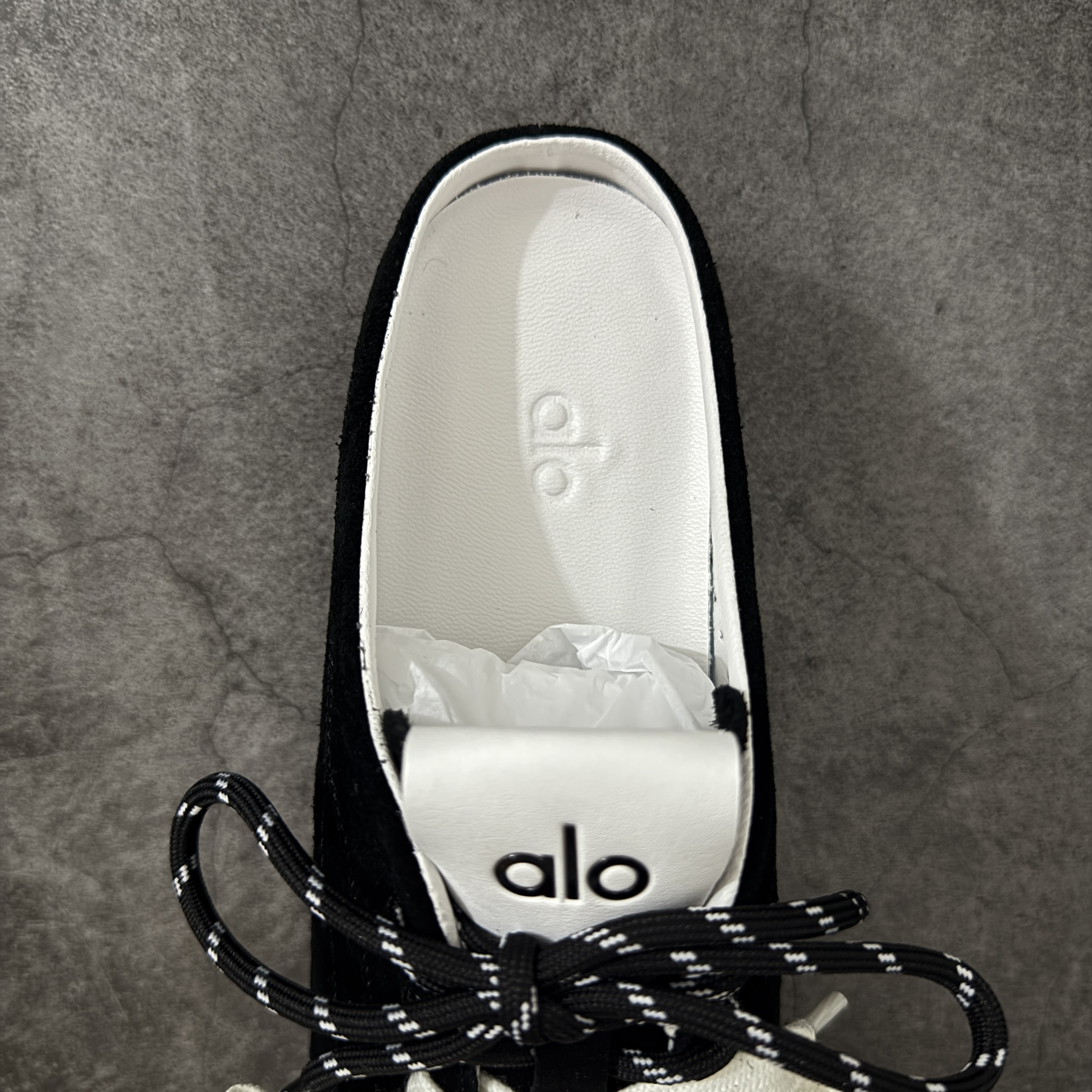 alo yoga Sunset  低筒 舒适简约 防滑耐磨 板鞋 男女同款 黑色 半拖 A1004U