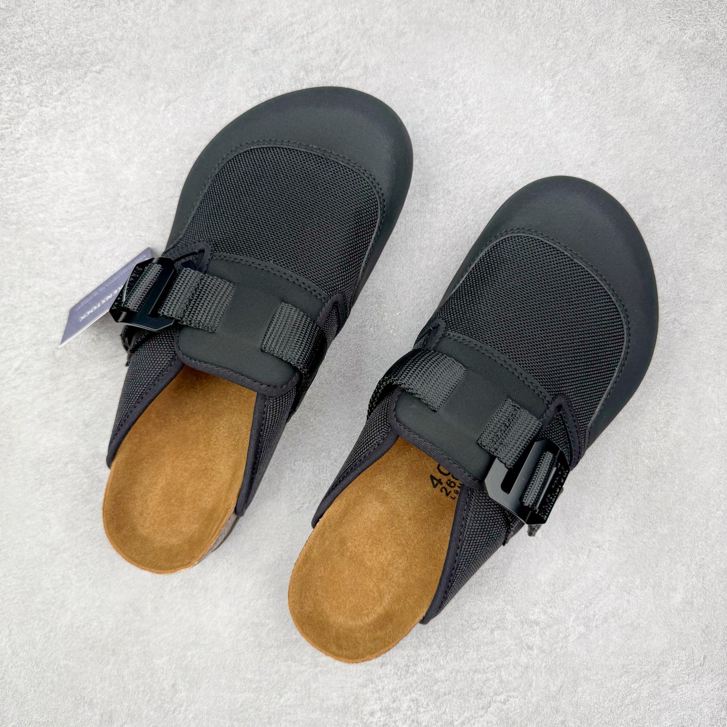 BirkenstockBoston Nova 时尚气质橡胶底防滑 包头拖鞋 男女同款 常规版 黑色（宽版）1028237