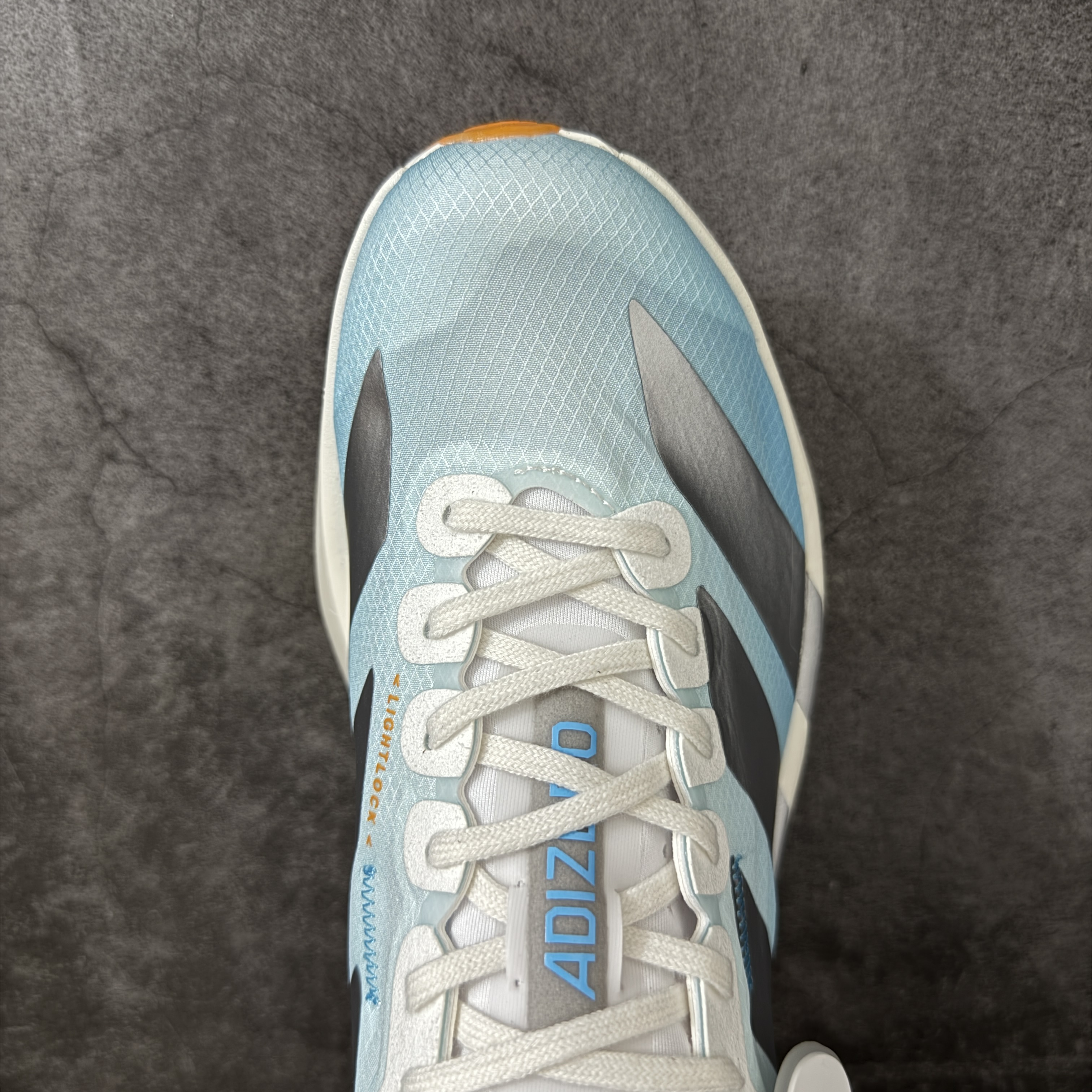 Adizero Adios Pro 4  低筒 舒适百搭 防滑耐磨 马拉松 训练竞速 跑步鞋 女款 男款 波鞋 冰蓝橙 KH6360