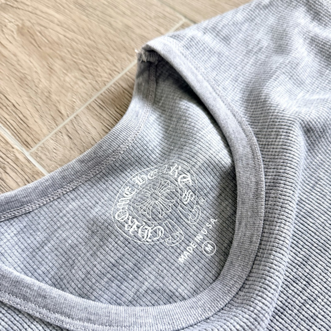 Chrome Hearts 克罗心 CH  华夫格 宝剑藤蔓 长袖 黑色 灰色 白色 