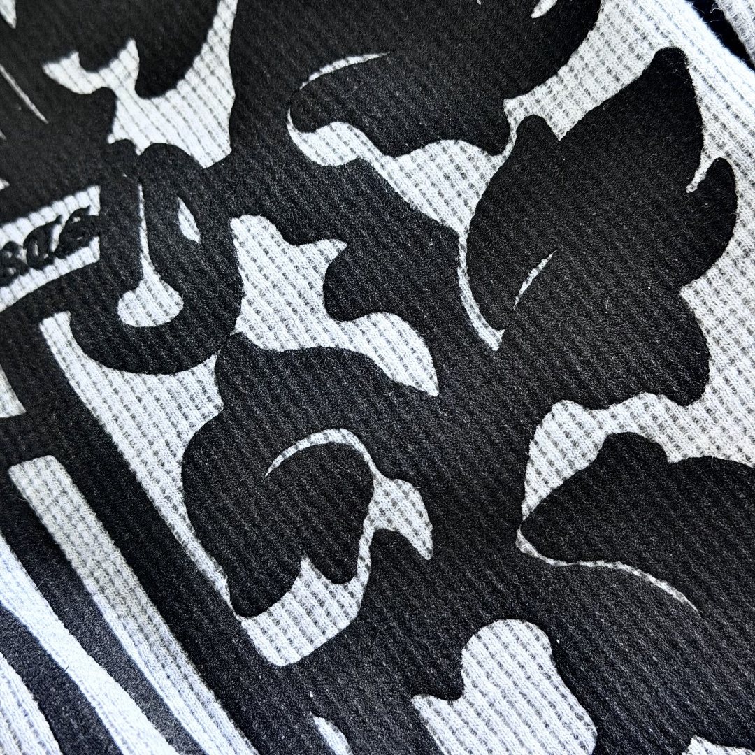 Chrome Hearts 克罗心 CH  华夫格 宝剑藤蔓 长袖 黑色 灰色 白色 
