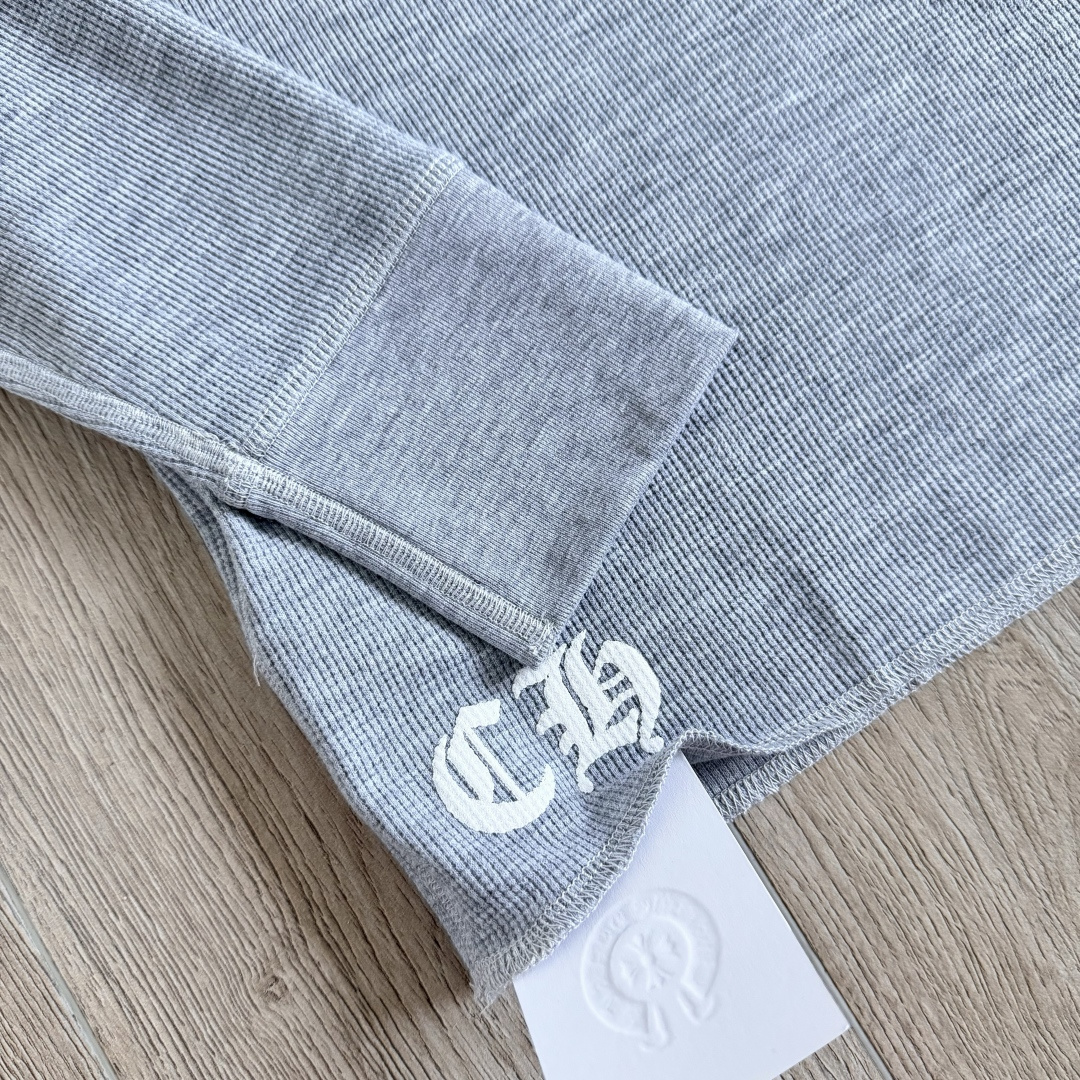 Chrome Hearts 克罗心 CH  华夫格 宝剑藤蔓 长袖 黑色 灰色 白色 