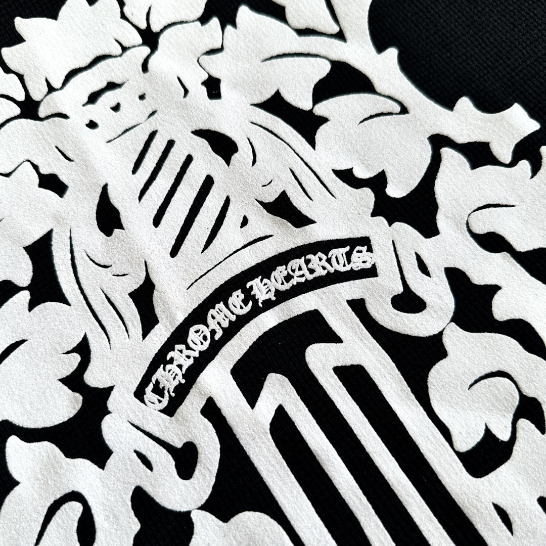 Chrome Hearts 克罗心 CH  华夫格 宝剑藤蔓 长袖 黑色 灰色 白色 