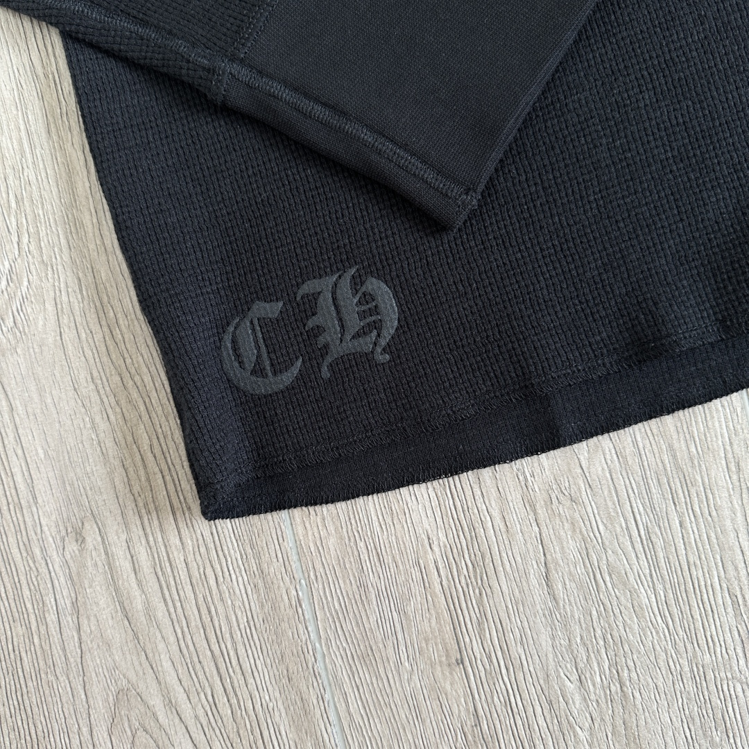 Chrome Hearts 克罗心 CH  华夫格 宝剑藤蔓 长袖 黑色 灰色 白色 