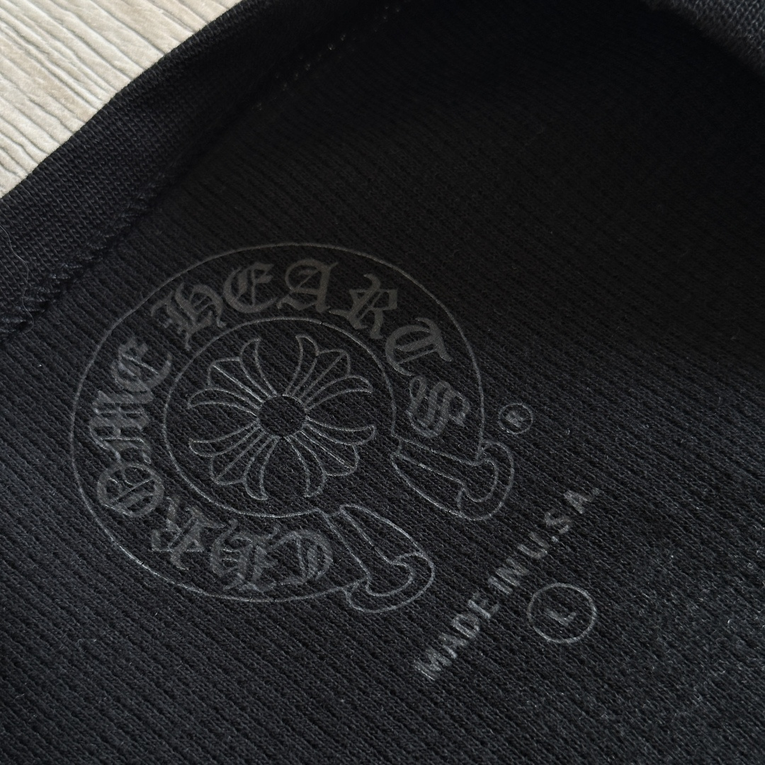 Chrome Hearts 克罗心 CH  华夫格 宝剑藤蔓 长袖 黑色 灰色 白色 