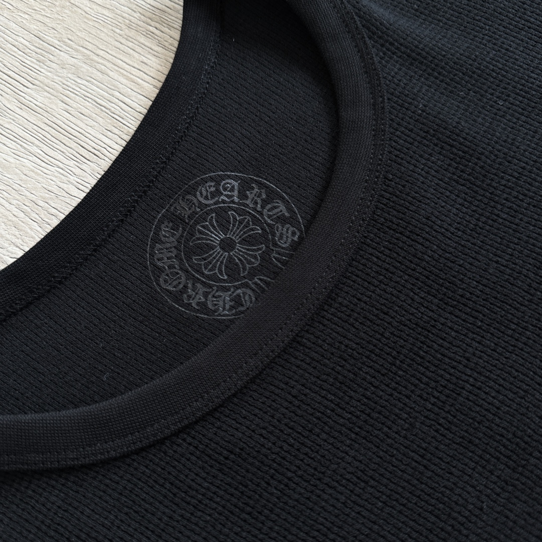 Chrome Hearts 克罗心 CH  华夫格 宝剑藤蔓 长袖 黑色 灰色 白色 