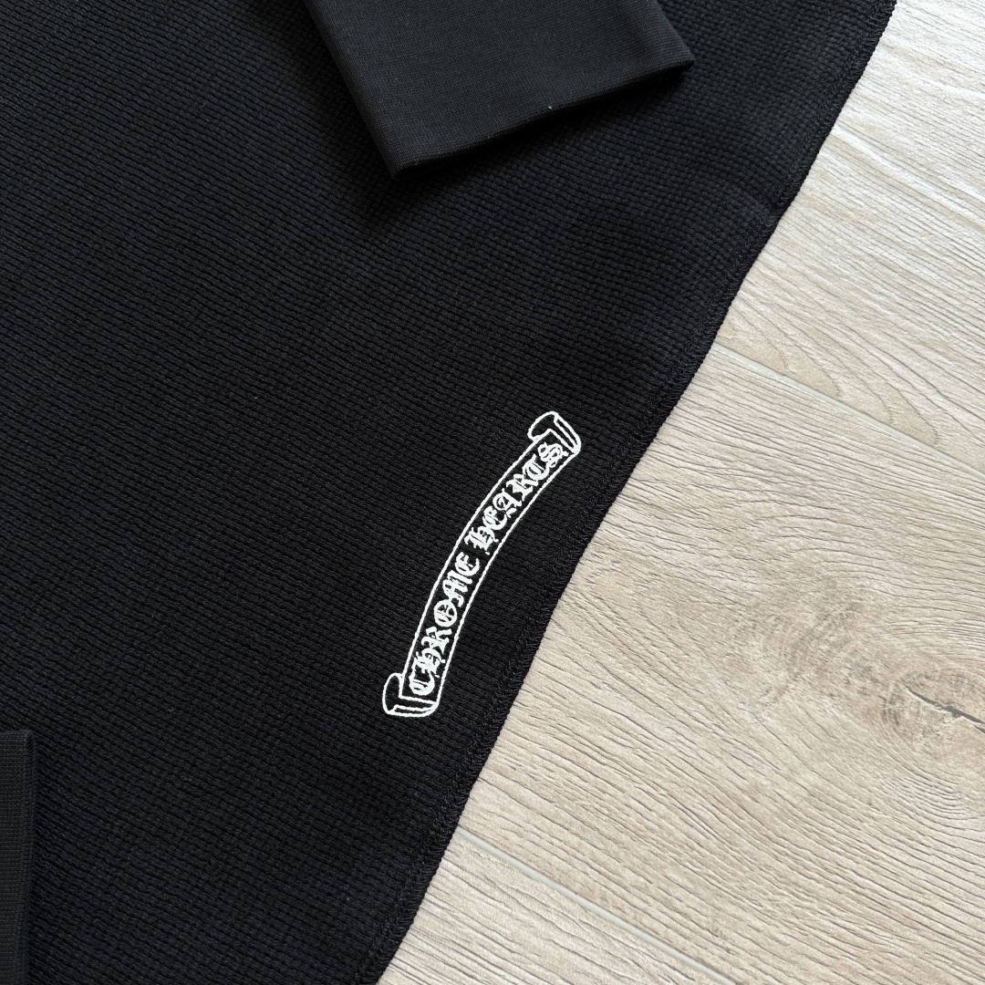 Chrome Hearts 克罗心 CH  华夫格 宝剑藤蔓 长袖 黑色 灰色 白色 