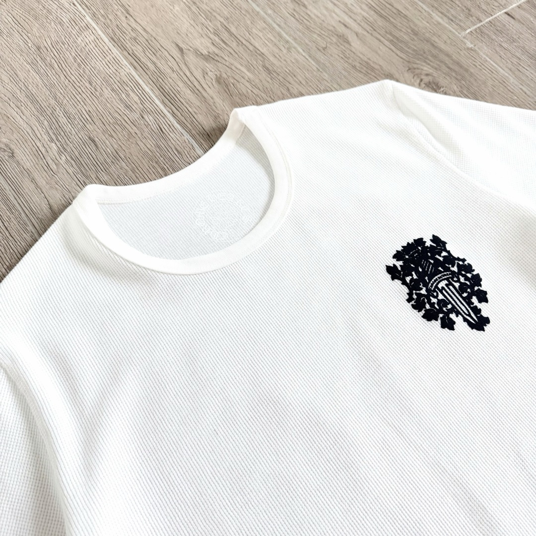 Chrome Hearts 克罗心 CH  华夫格 宝剑藤蔓 长袖 黑色 灰色 白色 