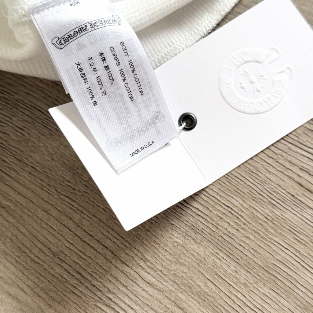 Chrome Hearts 克罗心 CH  华夫格 宝剑藤蔓 长袖 黑色 灰色 白色 
