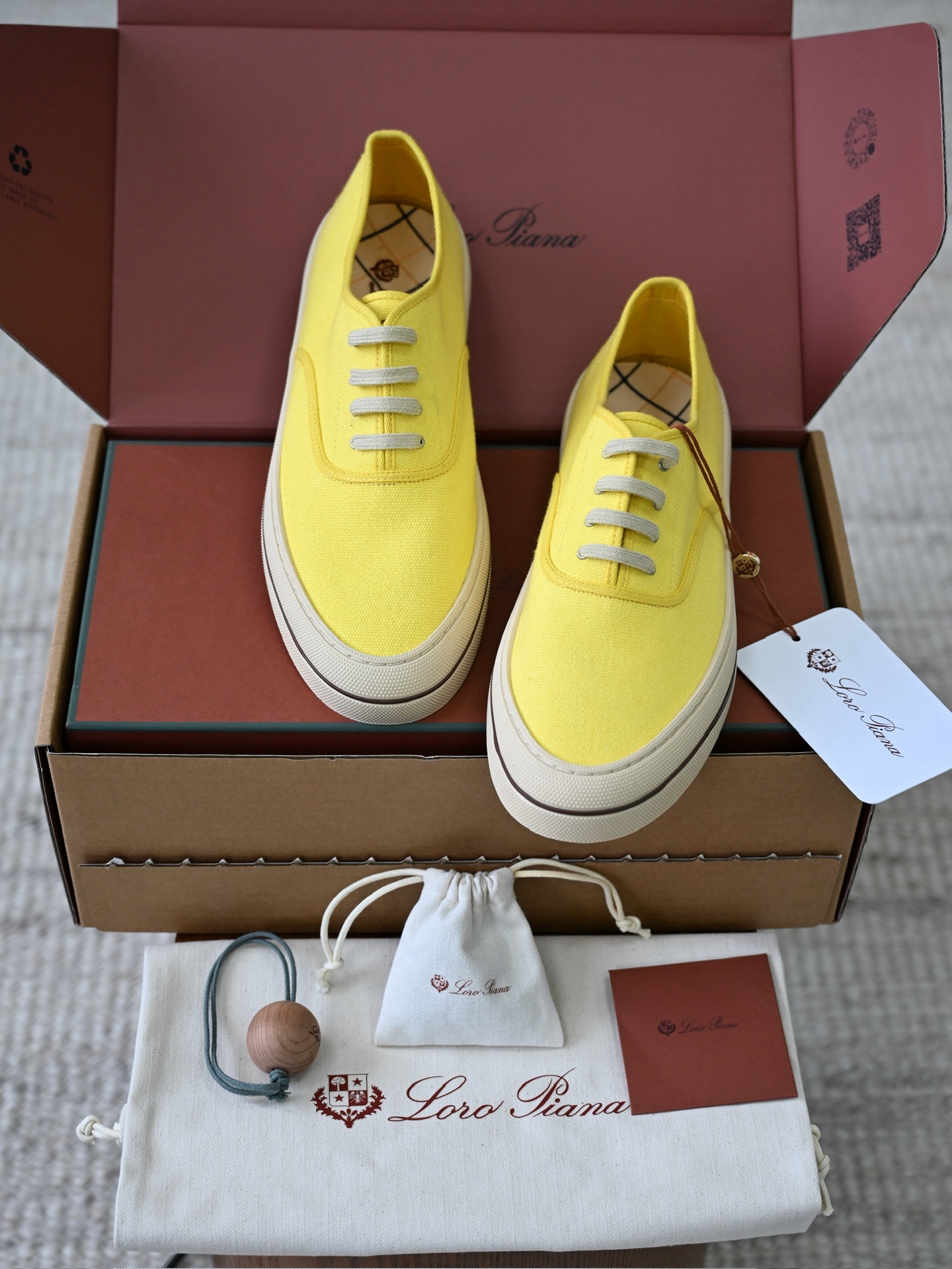 Loro Piana Nantucket Walk Sneakers Blue Knit Leather  Mens Shoes LP2607
