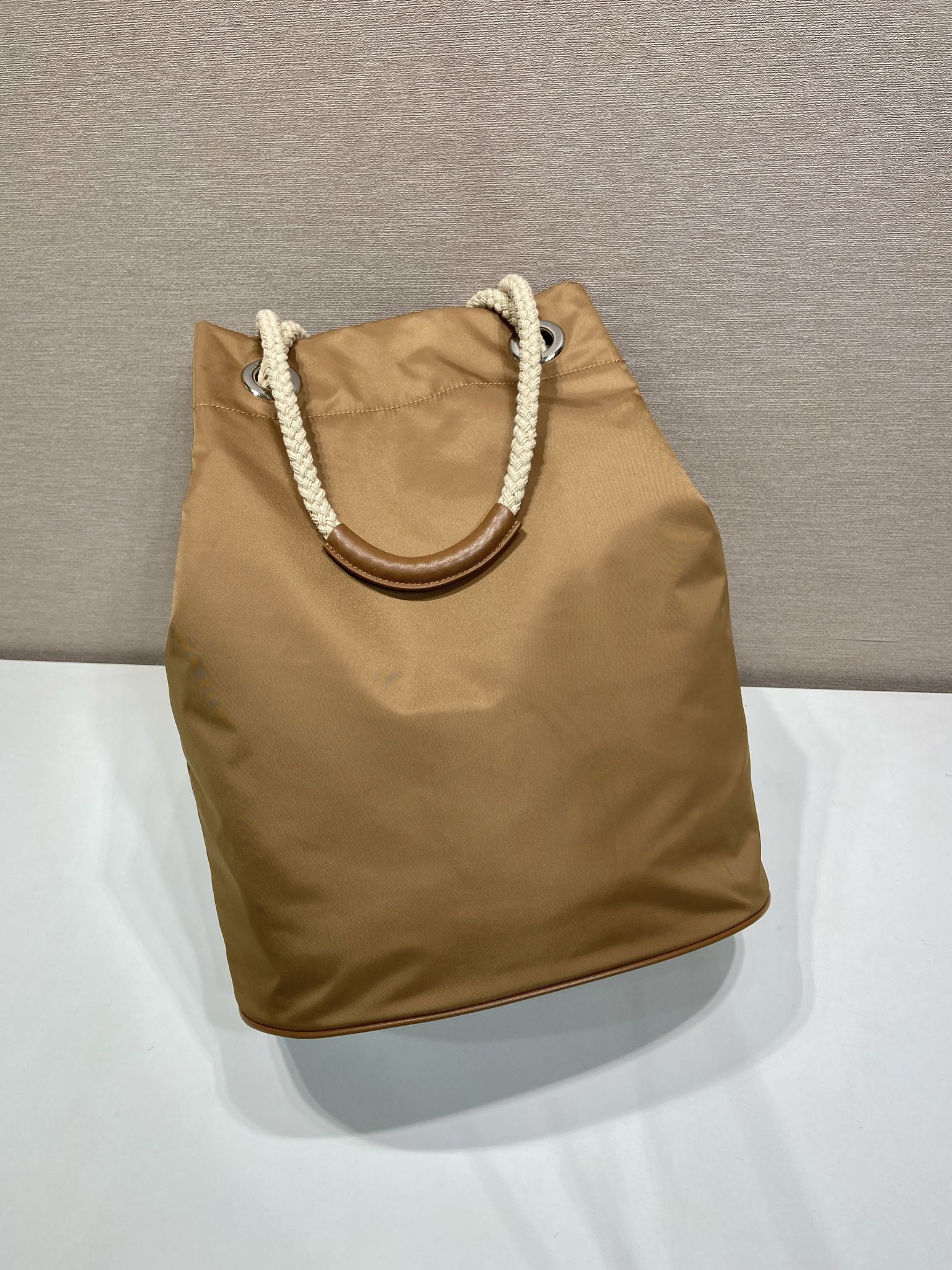 普拉达 PRADA Mariner 手提 单肩包 棕色  H0 2VG133_2HG8_F0134