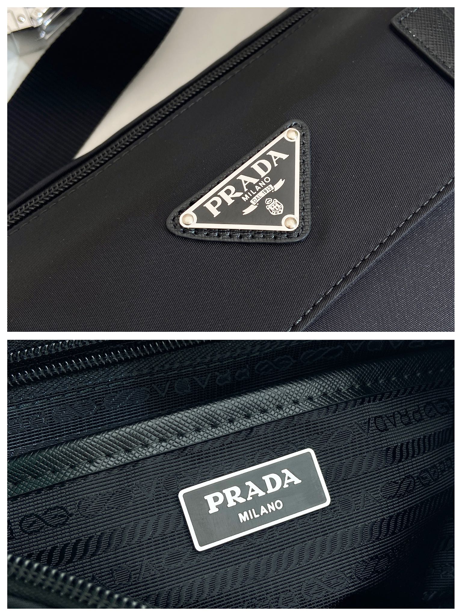 普拉达 PRADA  斜跨 单肩包 黑色  H0 2VD071_2C26_F0002